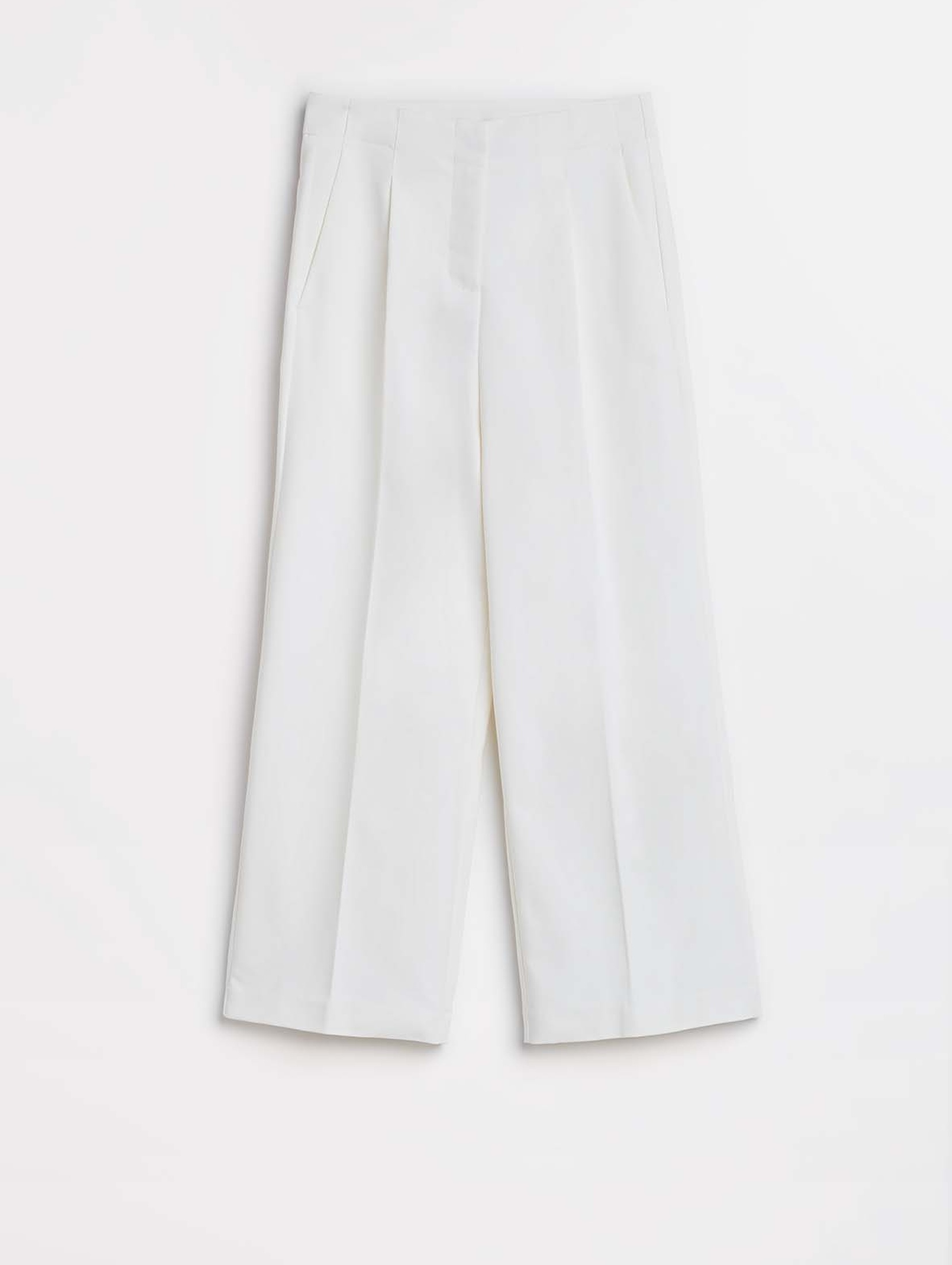 Spodnie damskie typu kuloty - białe