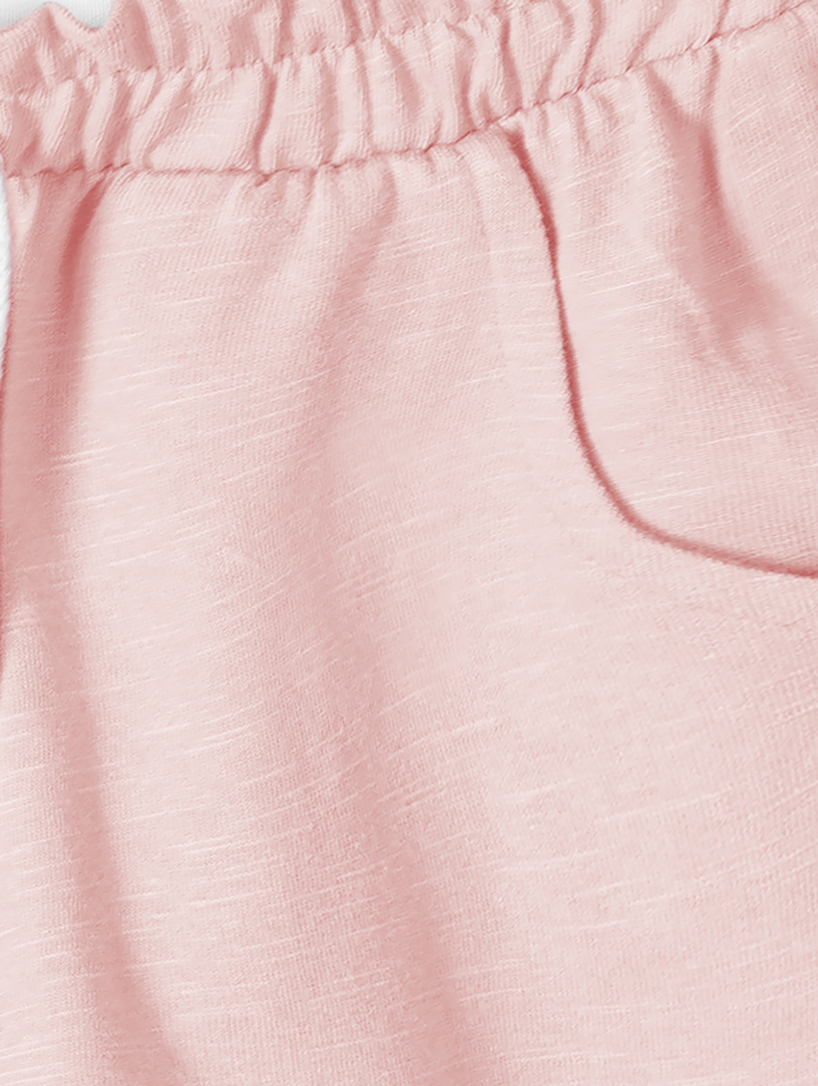 Różowe szorty dresowe dla niemowlaka z bawełny
