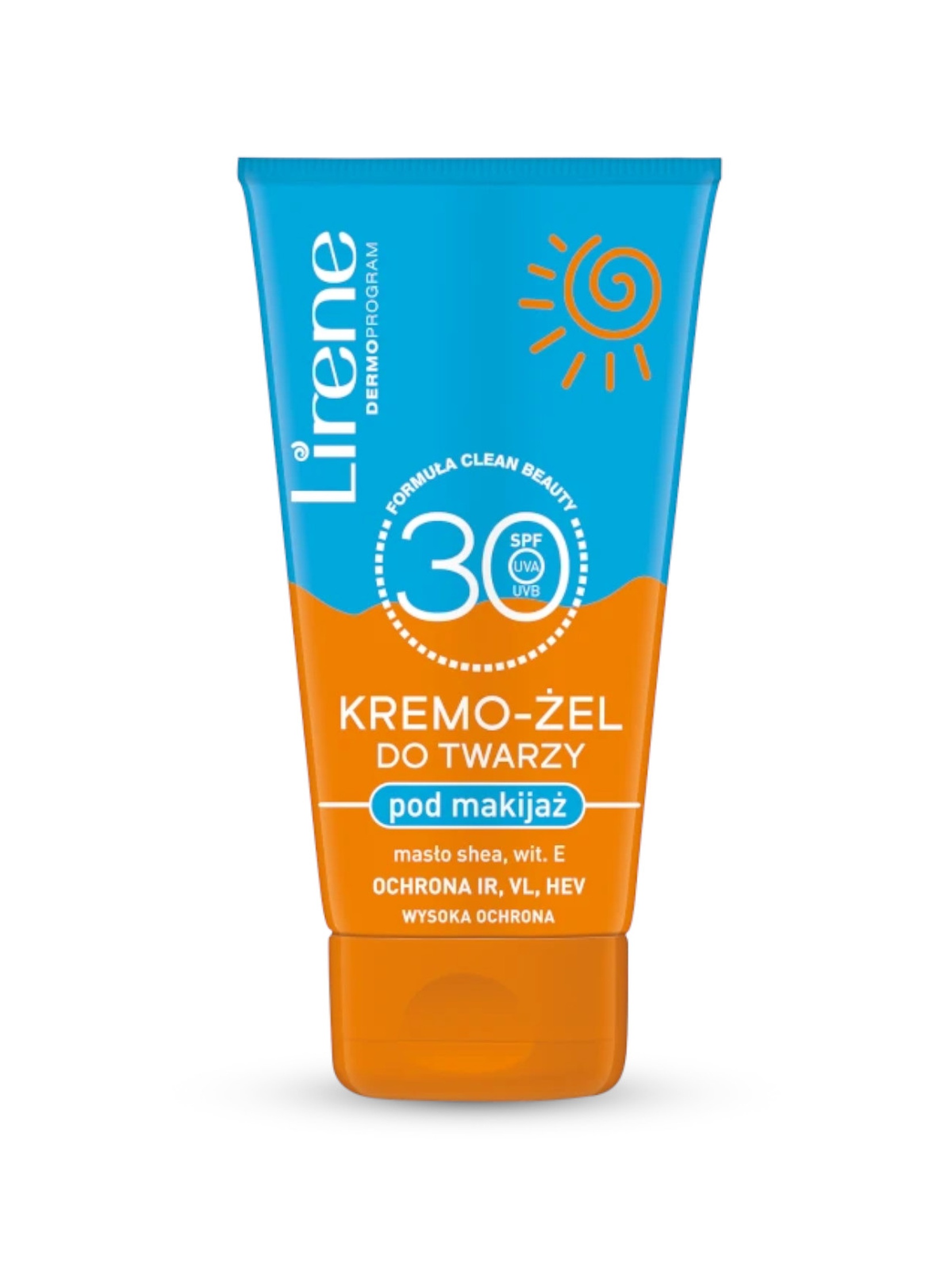 Lirene SUN Kremo-żel do twarzy pod makijaż - SPF 30 50 ml
