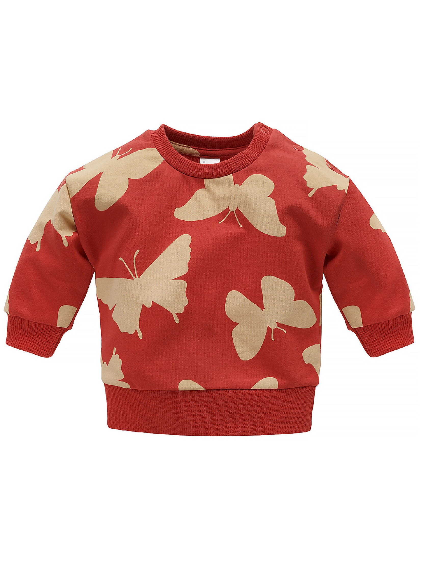 Bawełniana bluza niemowlęca Imagine czerwona