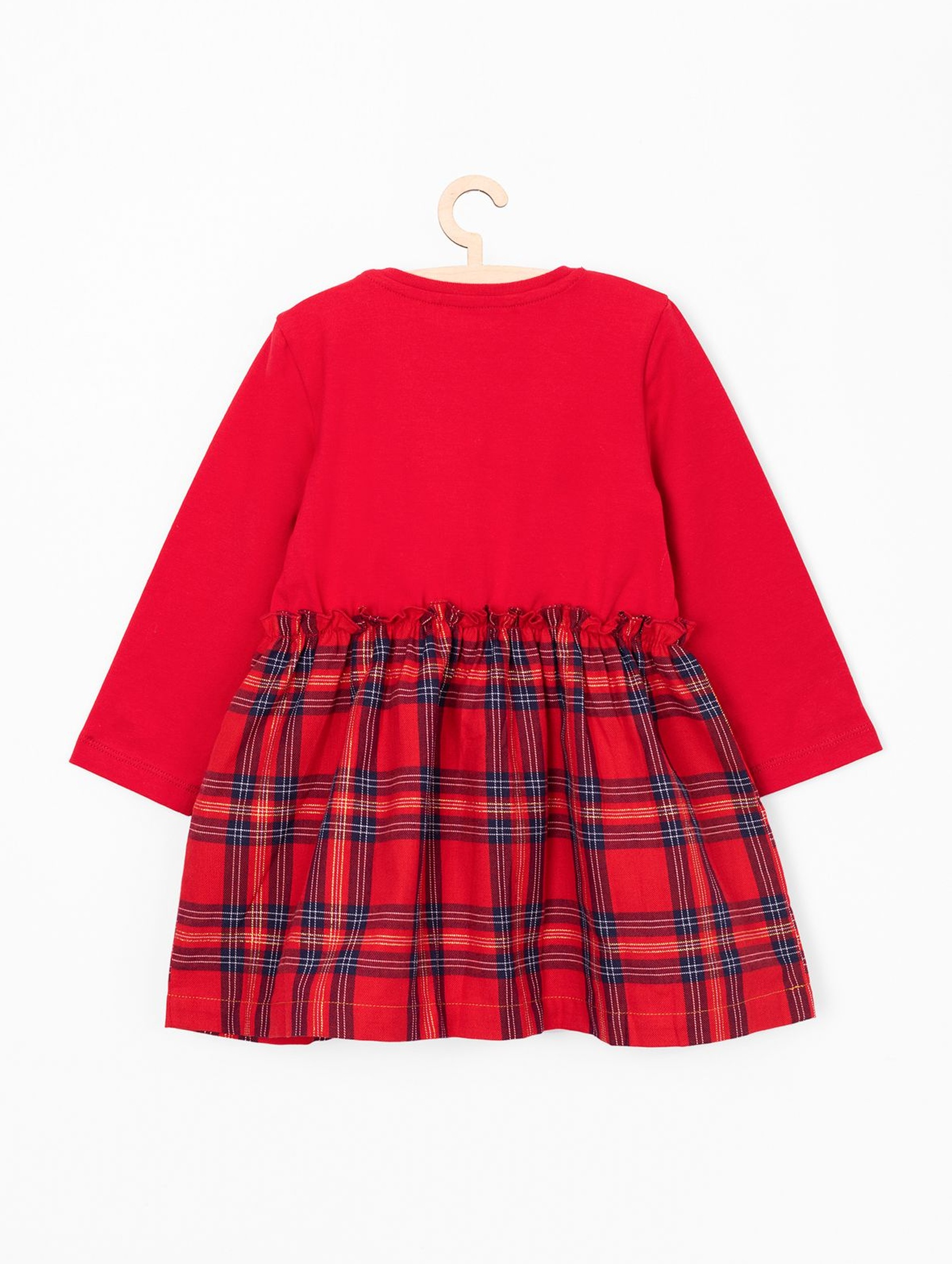 Sukienka dla niemowlaka- czerwona w kratkę