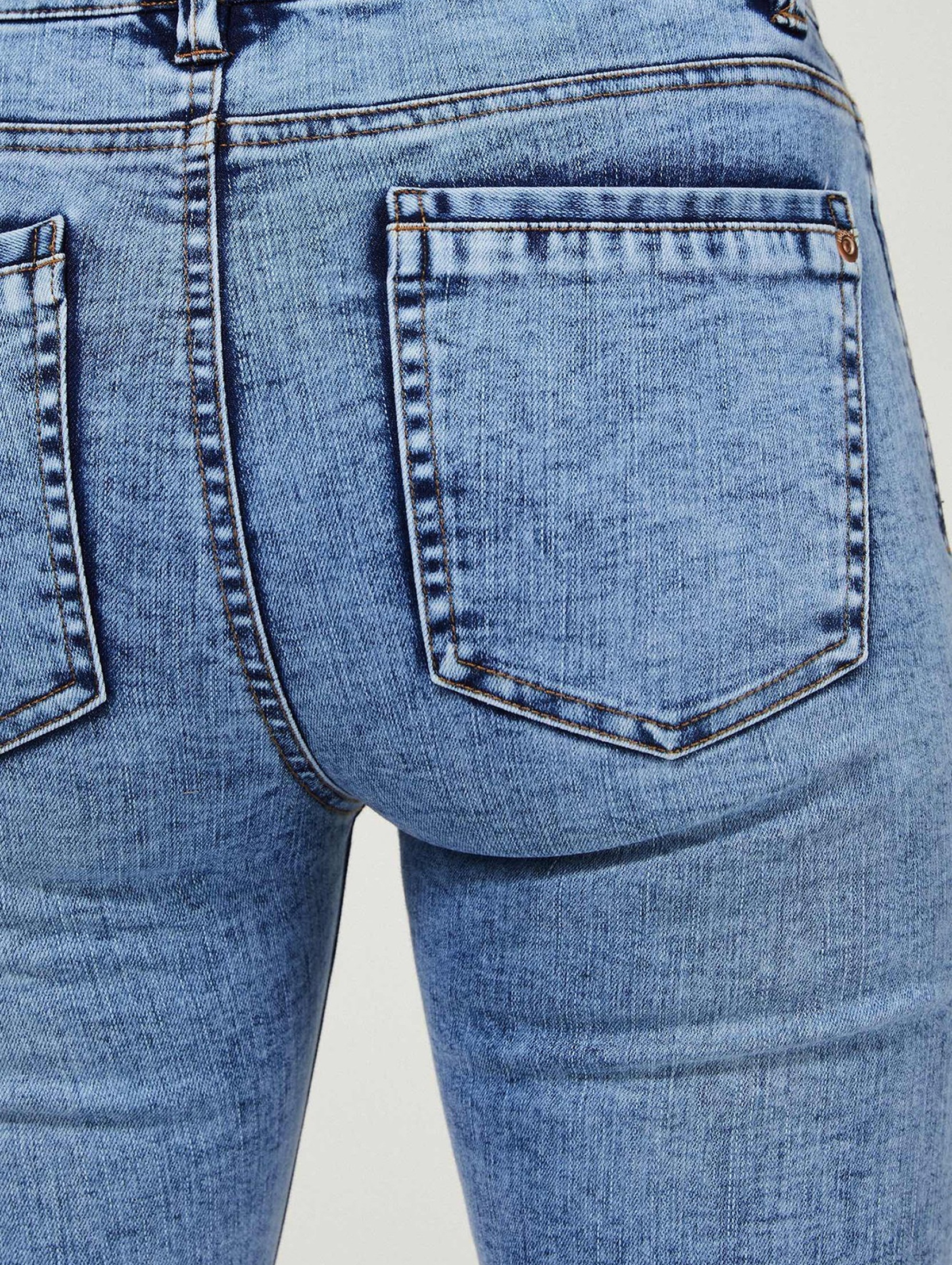 Spodnie jeansy rurki damskie