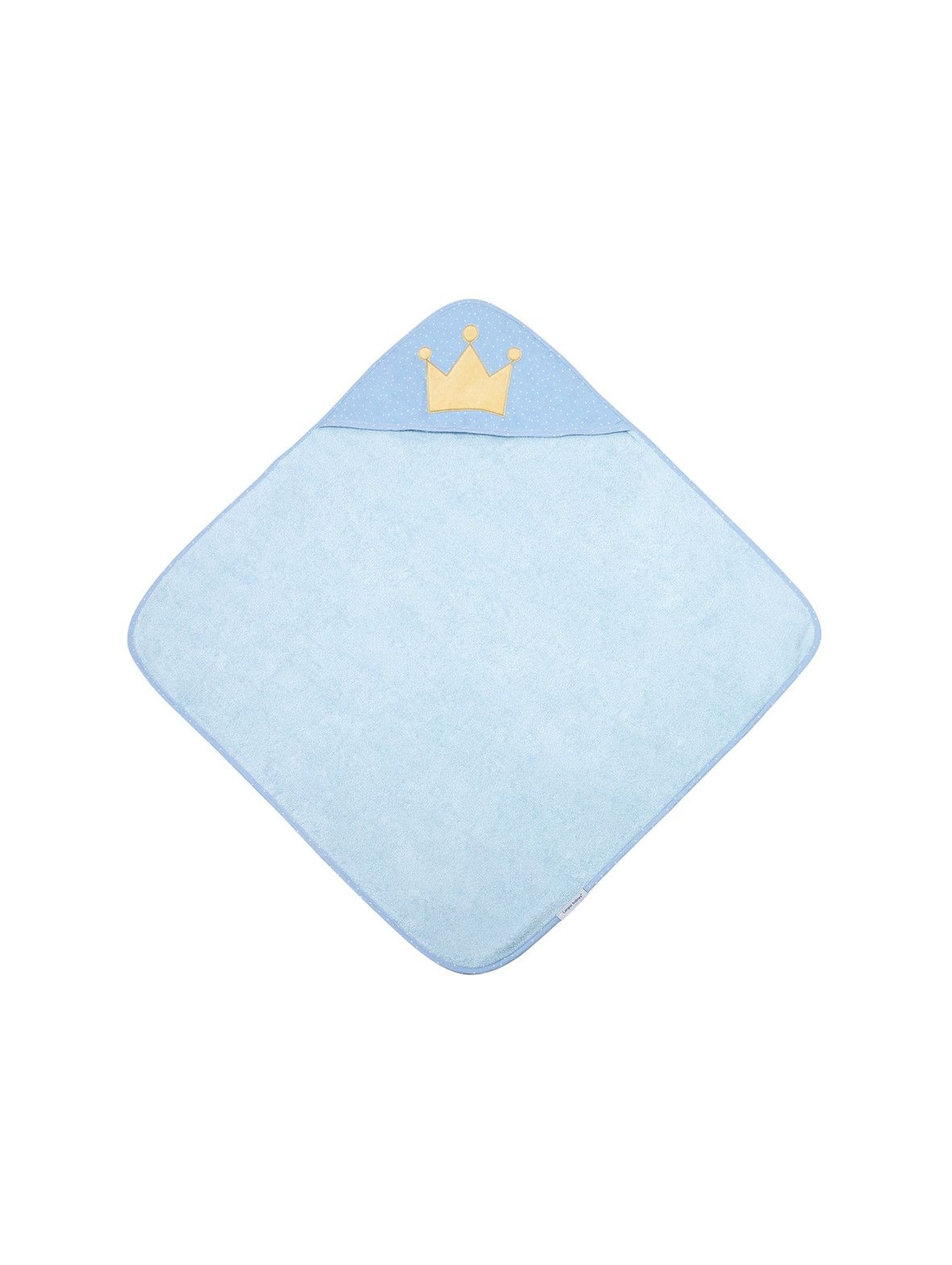 Okrycie kąpielowe dla niemowląt  King- niebieskie 85x85cm