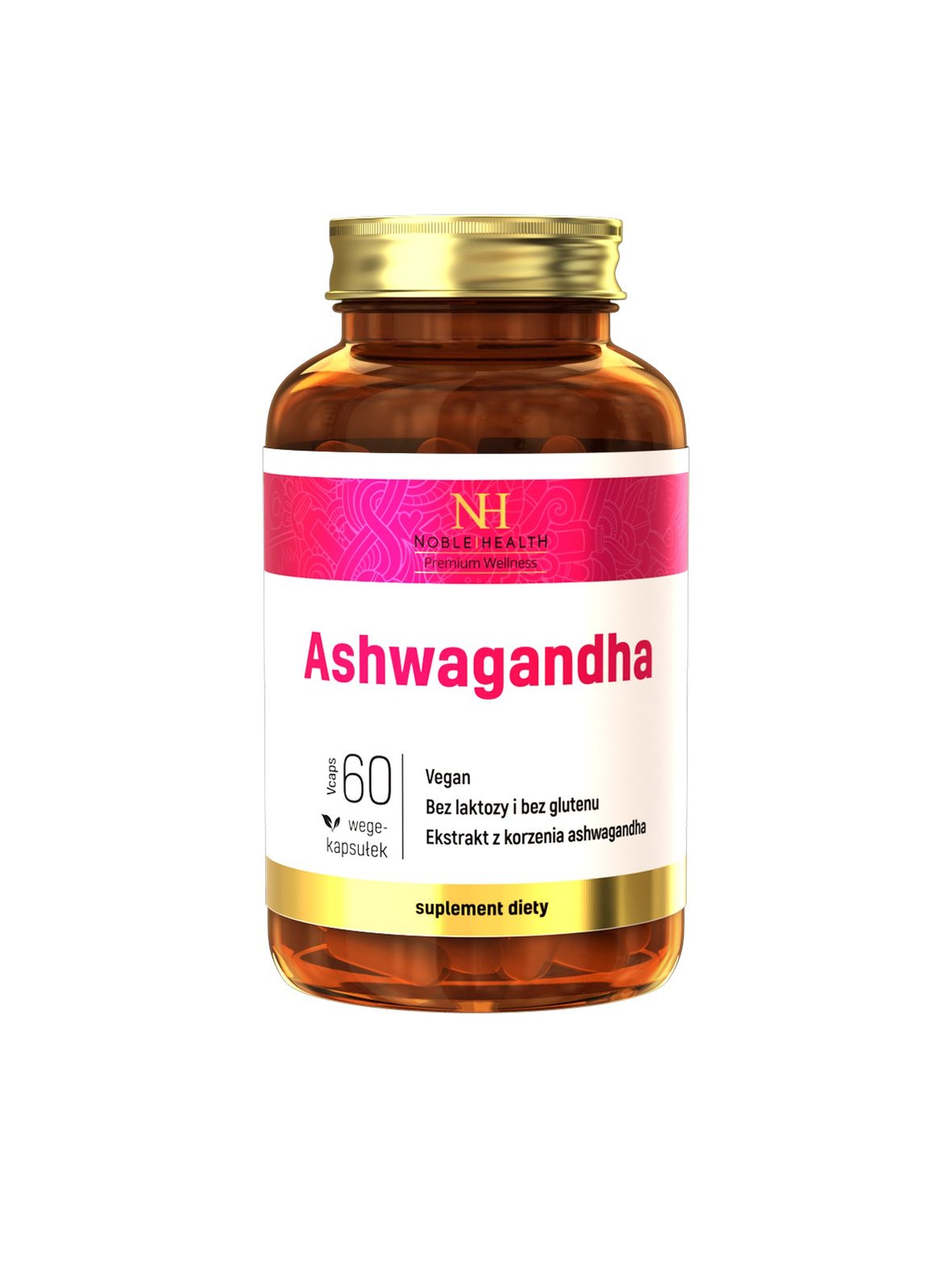 Ashwaghanda - osłabienie zmęczenie koncentracja 60 kapsułek