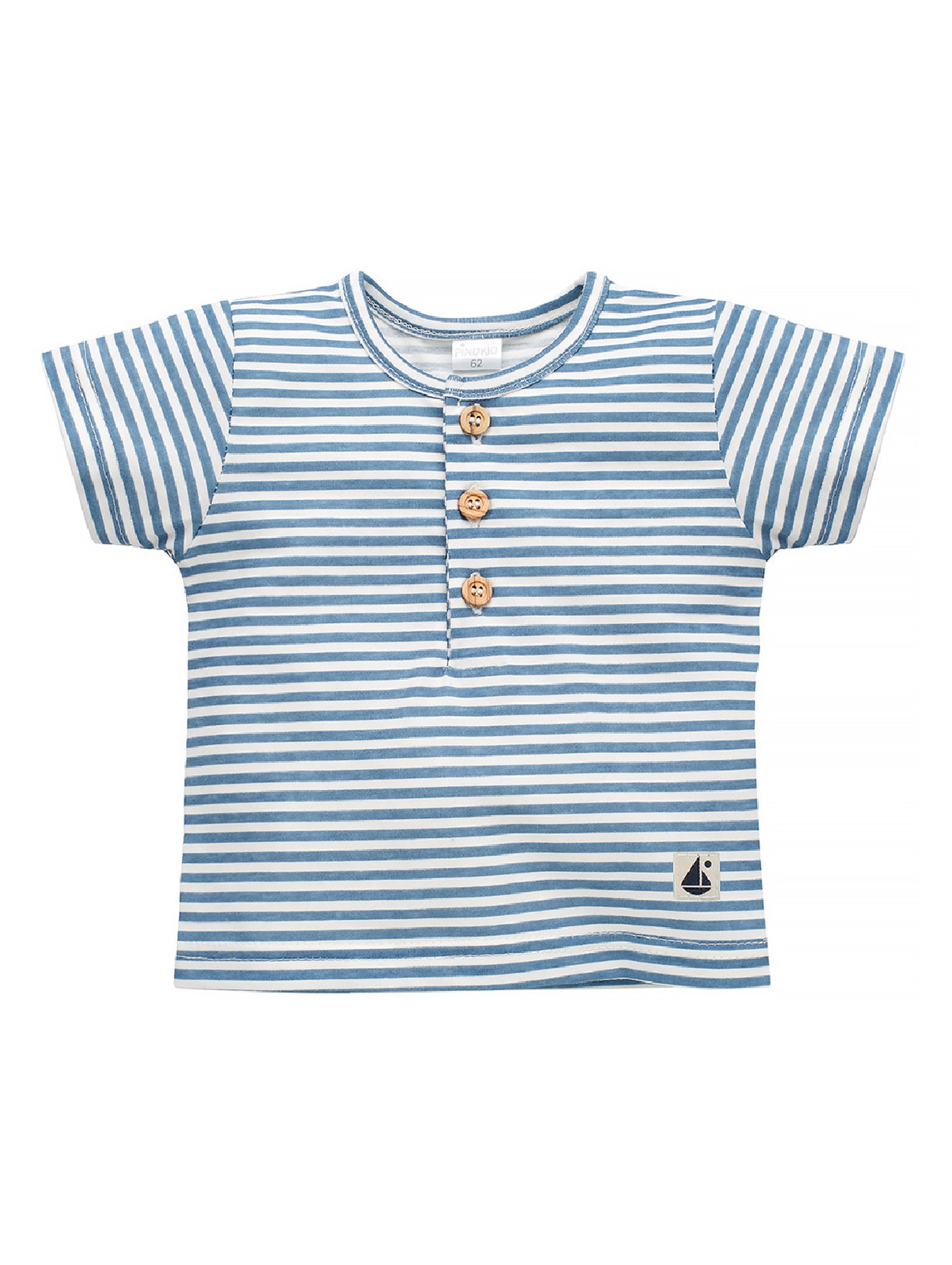 Bawełniany t-shirt dla niemowlaka Sailor ecru