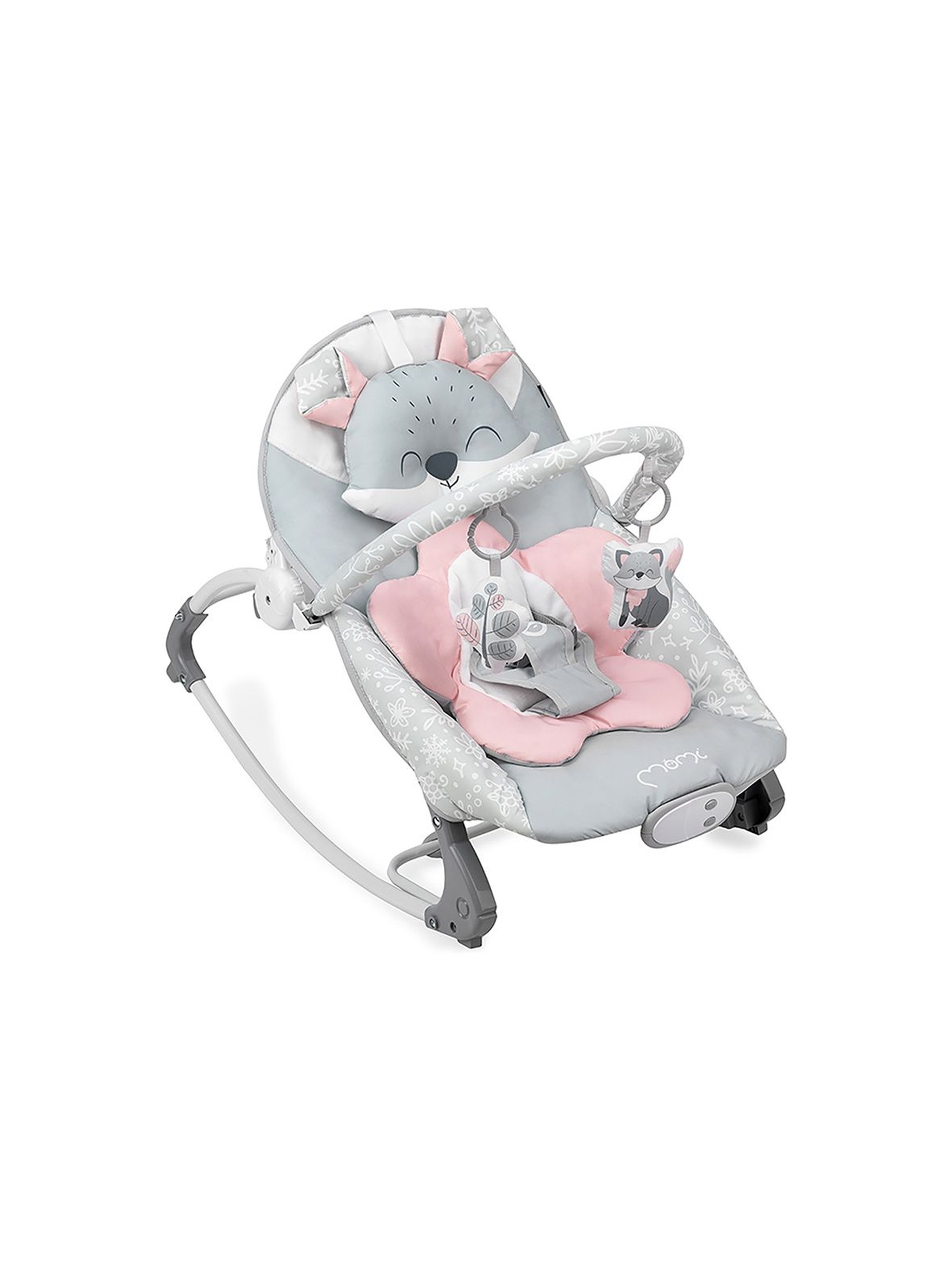 MoMi LUIS bujaczek z poduszeczką i wkładką dla niemowlaka - różowy