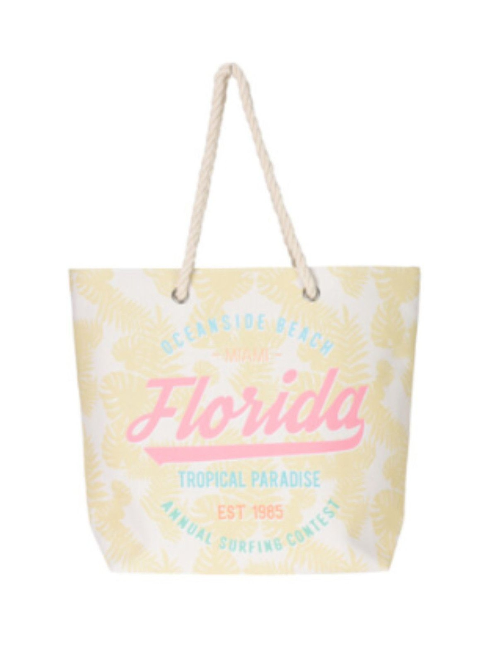 Torebka damska plażowa z wakacyjnym napisem Florida