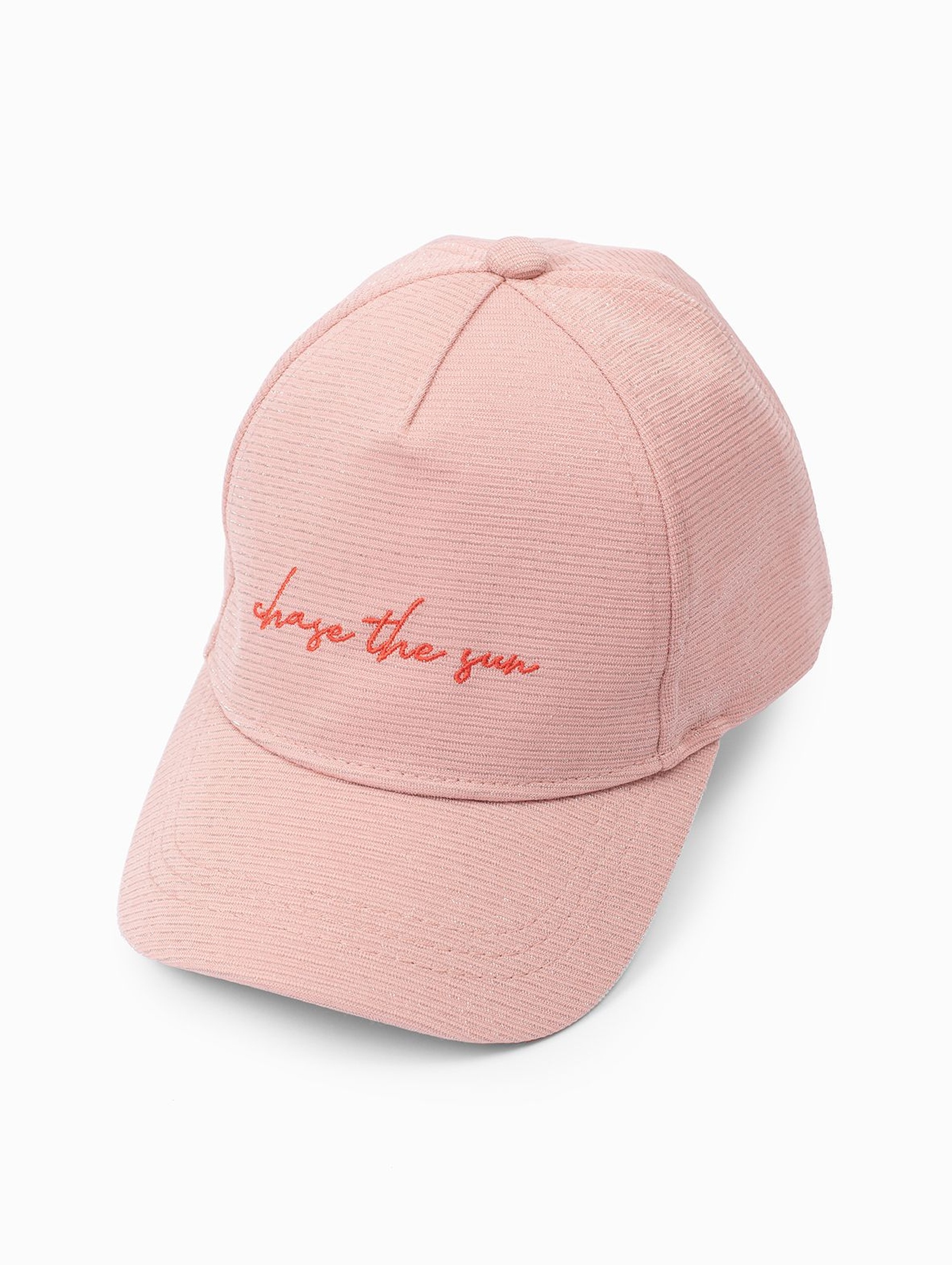Różowa czapka z daszkiem dla dziewczynki