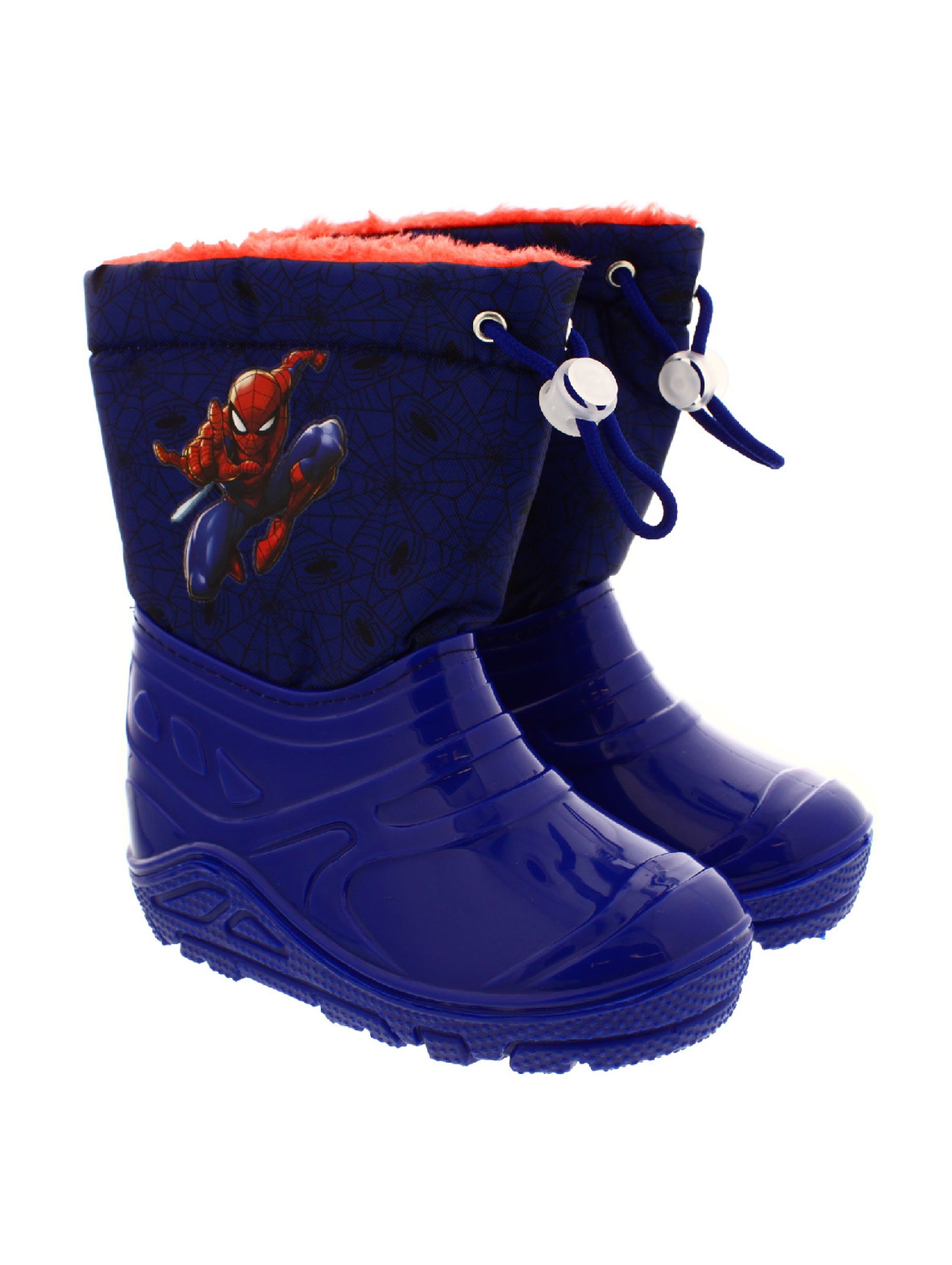Granatowe buty zimowe dla chłopca- Spiderman