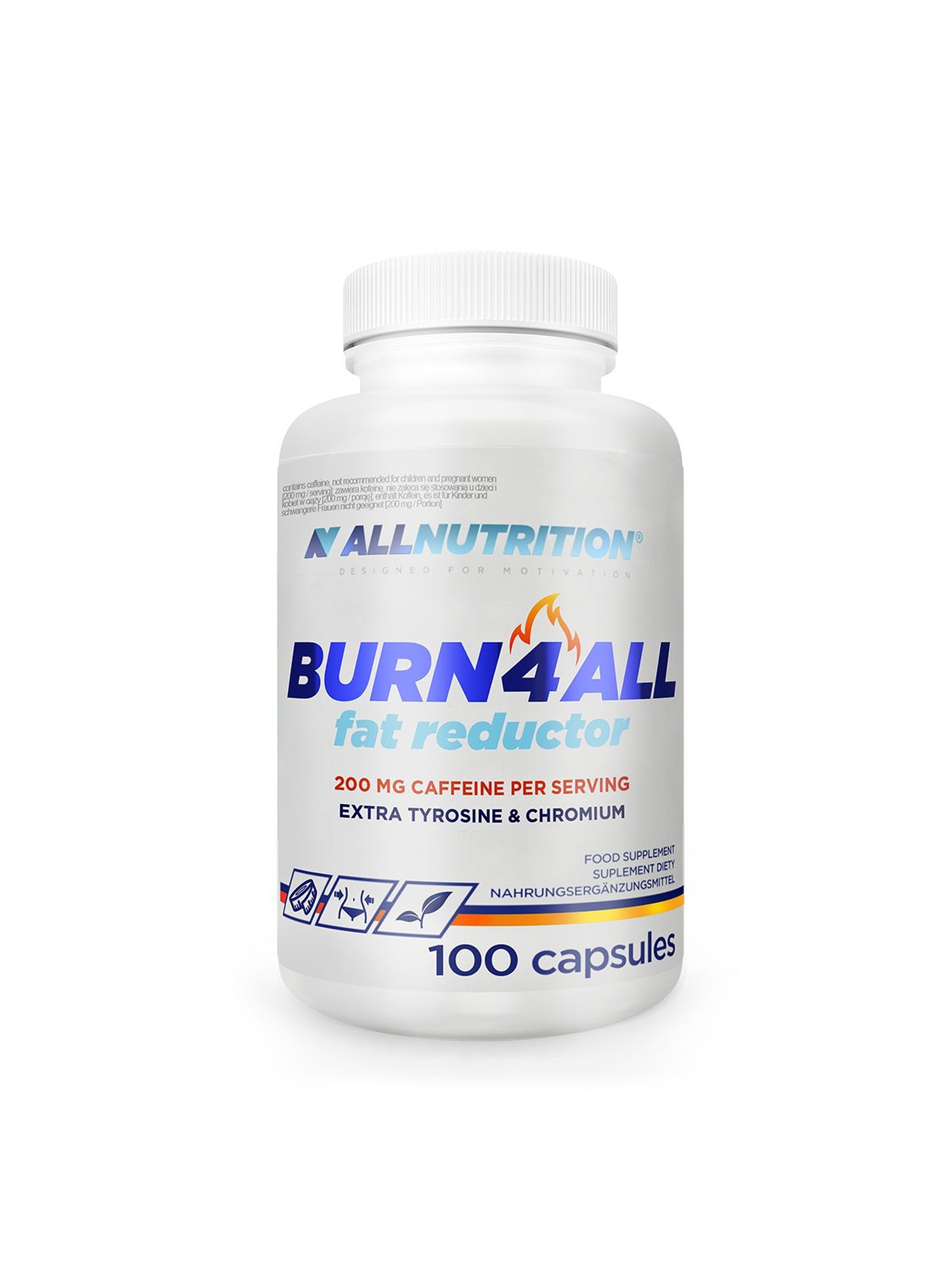 Suplementy diety - Allnutrition Burn4all Reductor - Spalacz tłuszczu - 100 kapsułek