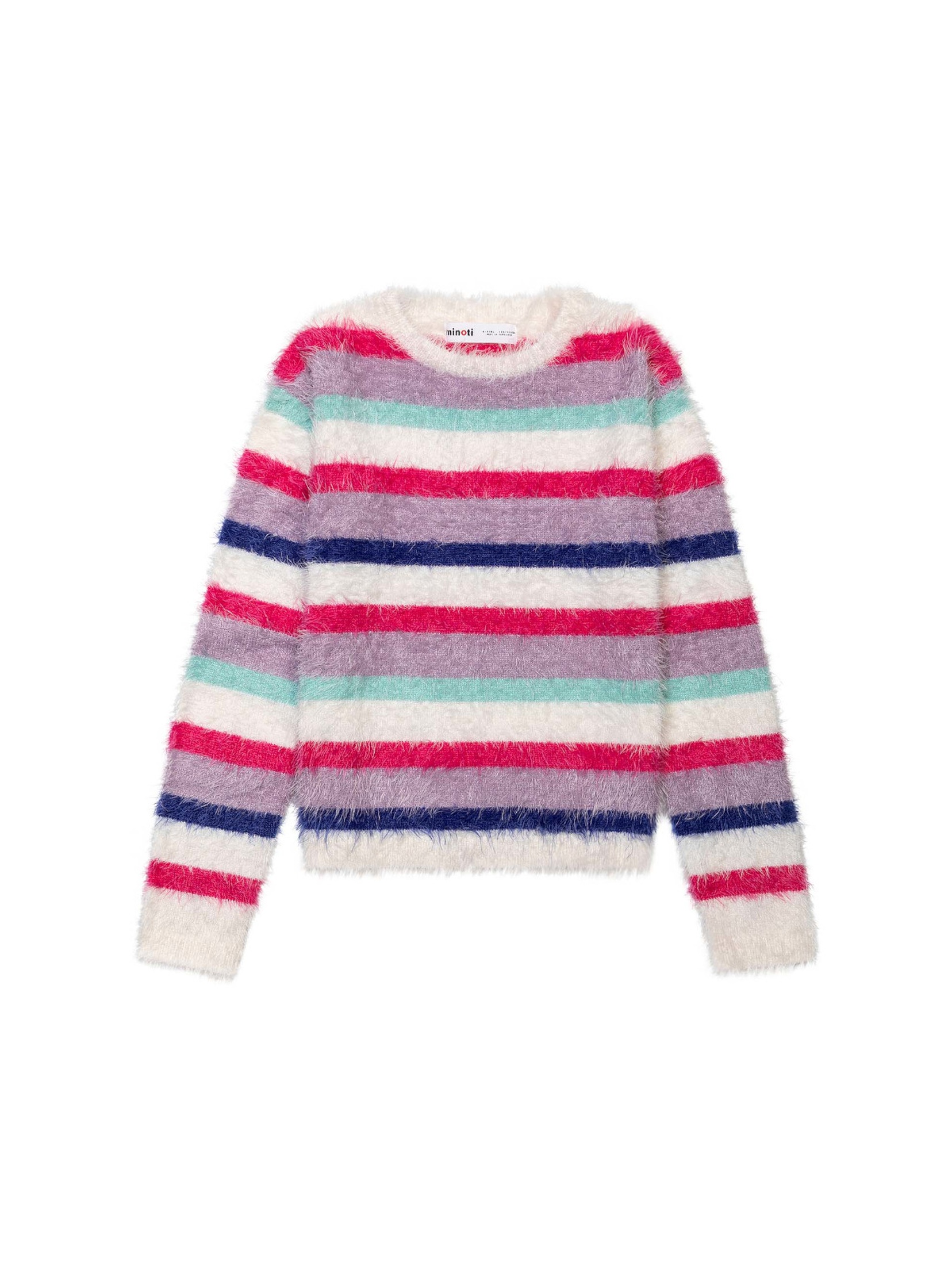 Sweter dziewczęcy w kolorowe paski