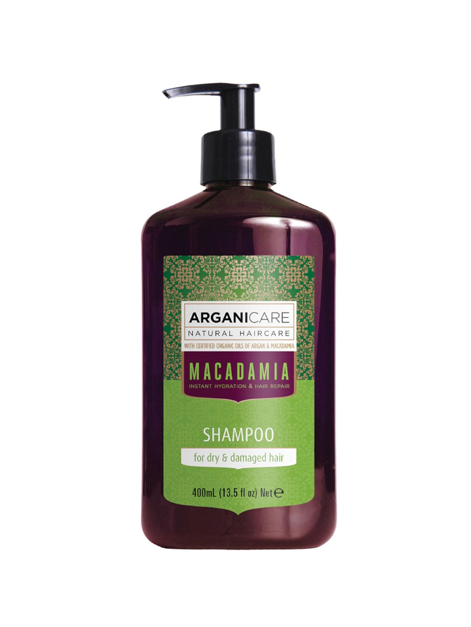 ARGANICARE NATURAL HAIRCARE Macadamia Shampoo szampon nawilżający do suchych i zniszczonych włosów - 400 ml