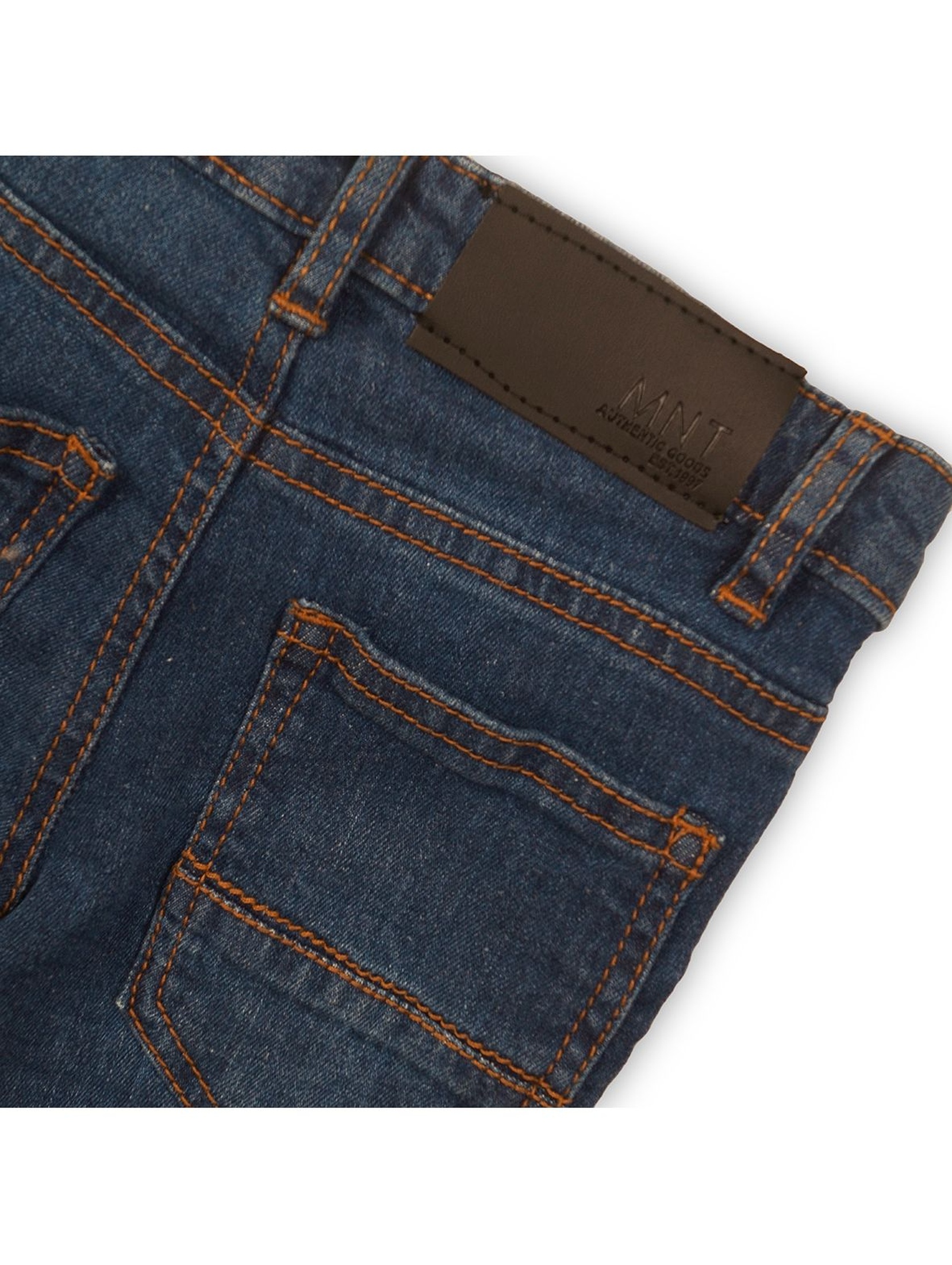 Niebieskie spodnie jeansowe dla chłopca rozm 92/98