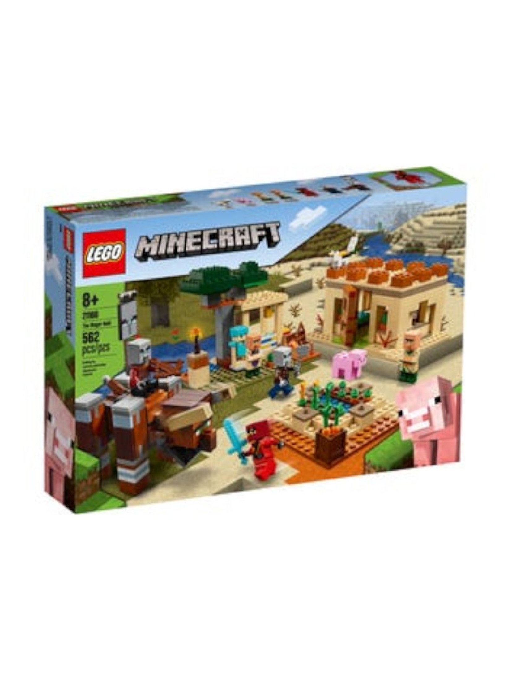 LEGO® Minecraft™ Najazd złosadników - 562 elementy, wiek 8+