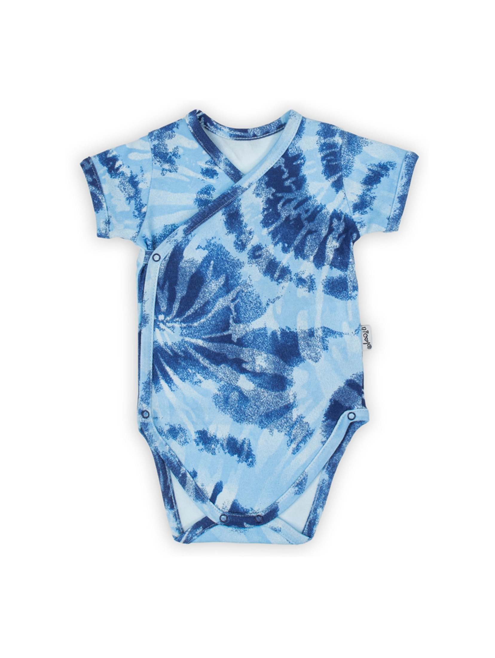 Bawełniane body niemowlęce we wzory niebieskie