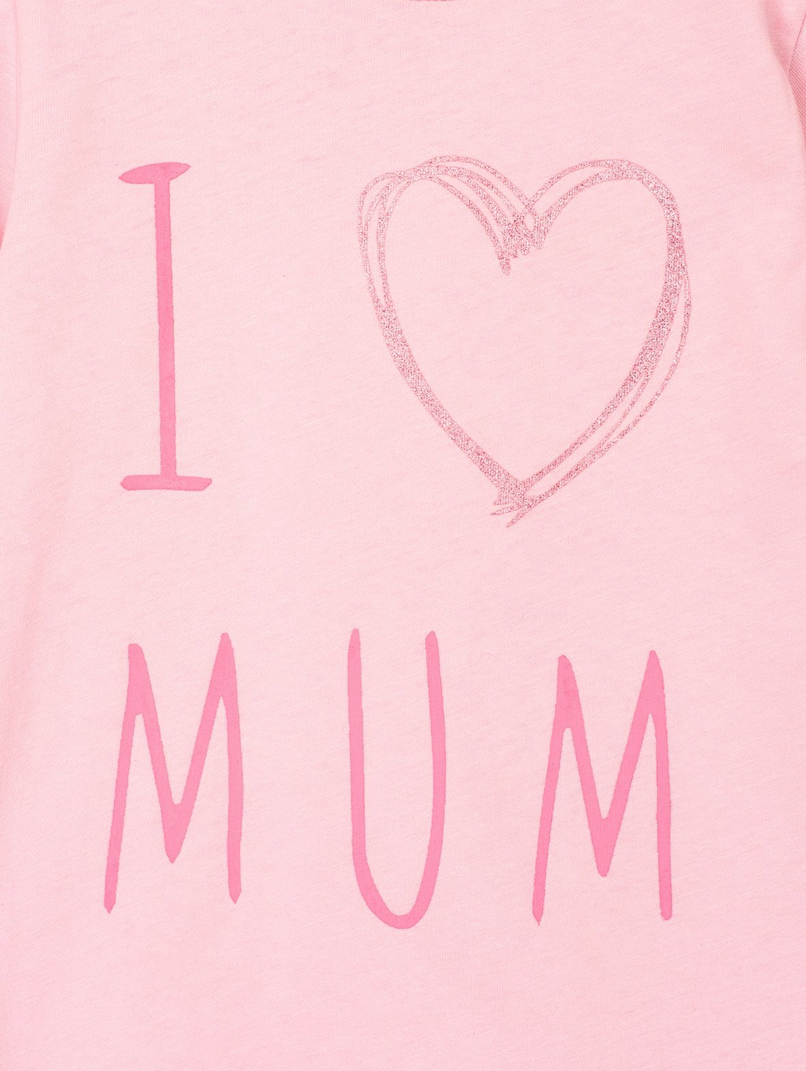 Bluzka niemowlęca z długim rękawem i napisem I <3 Mum