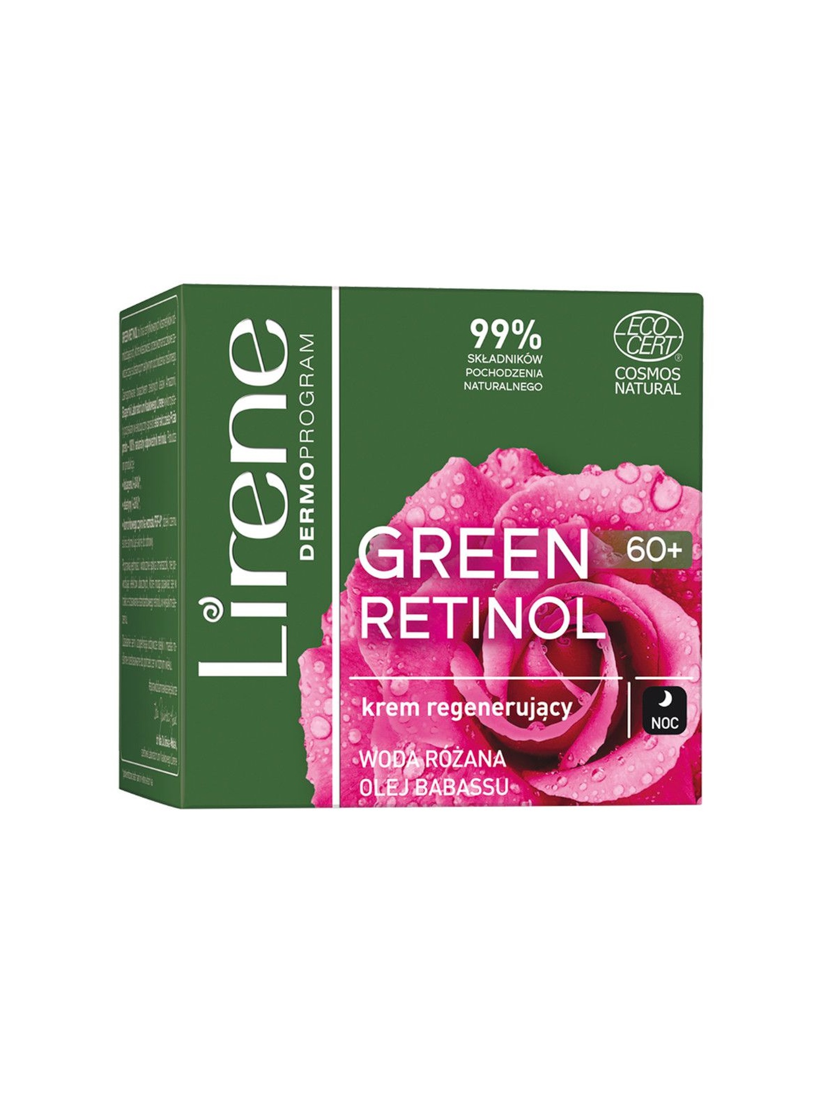 Lirene Green Retinol 60+ Krem regenerujący na noc 50 ml