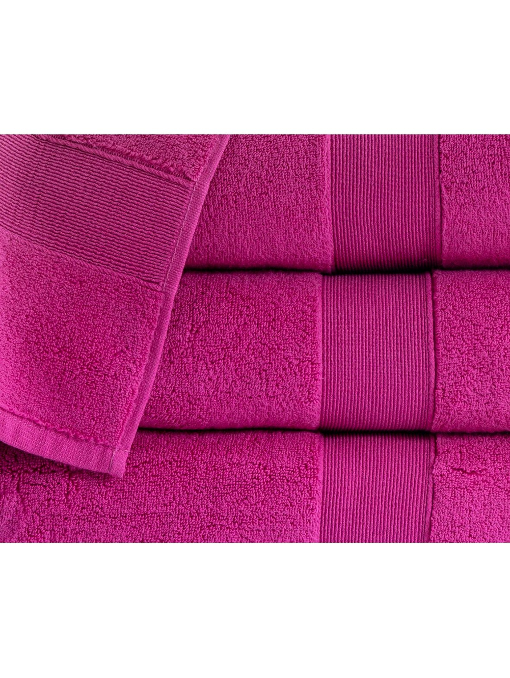 Bawełniany ręcznik ROCCO - różowy 50x90cm