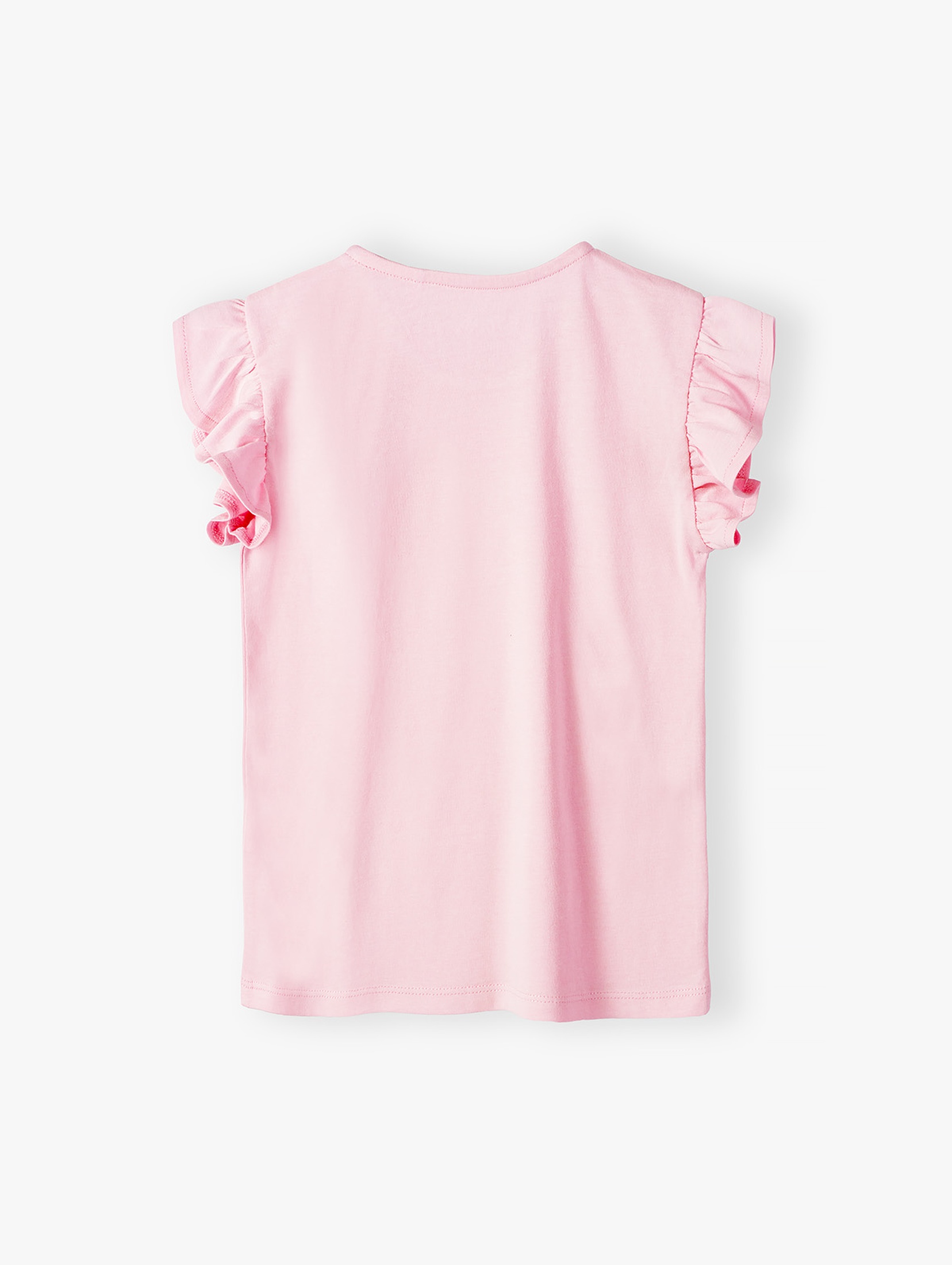 Różowy bawełniany t-shirt dla dziewczynki - 5.10.15.