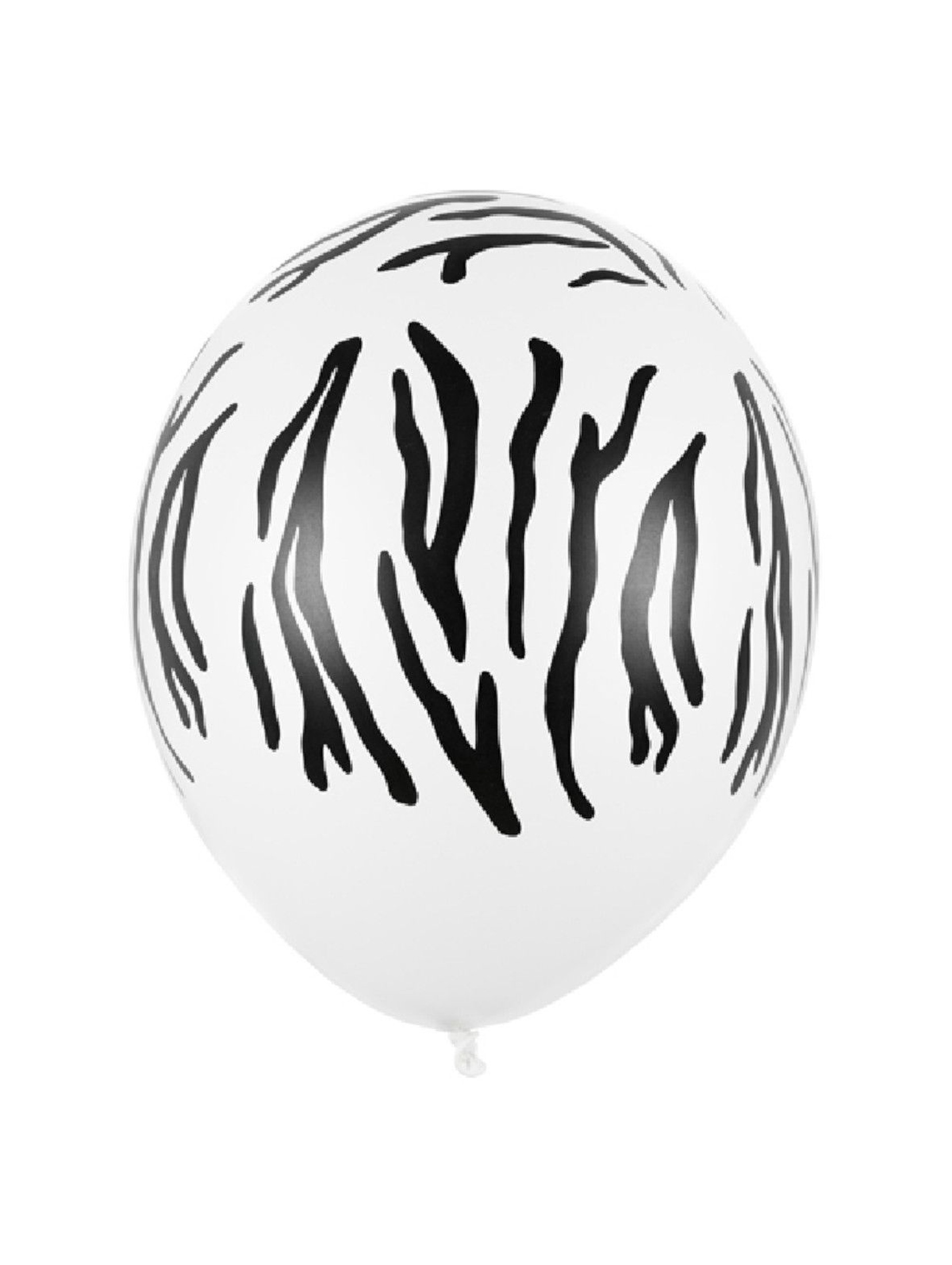 Balony Zebra, Pastel Pure White 50 szt.