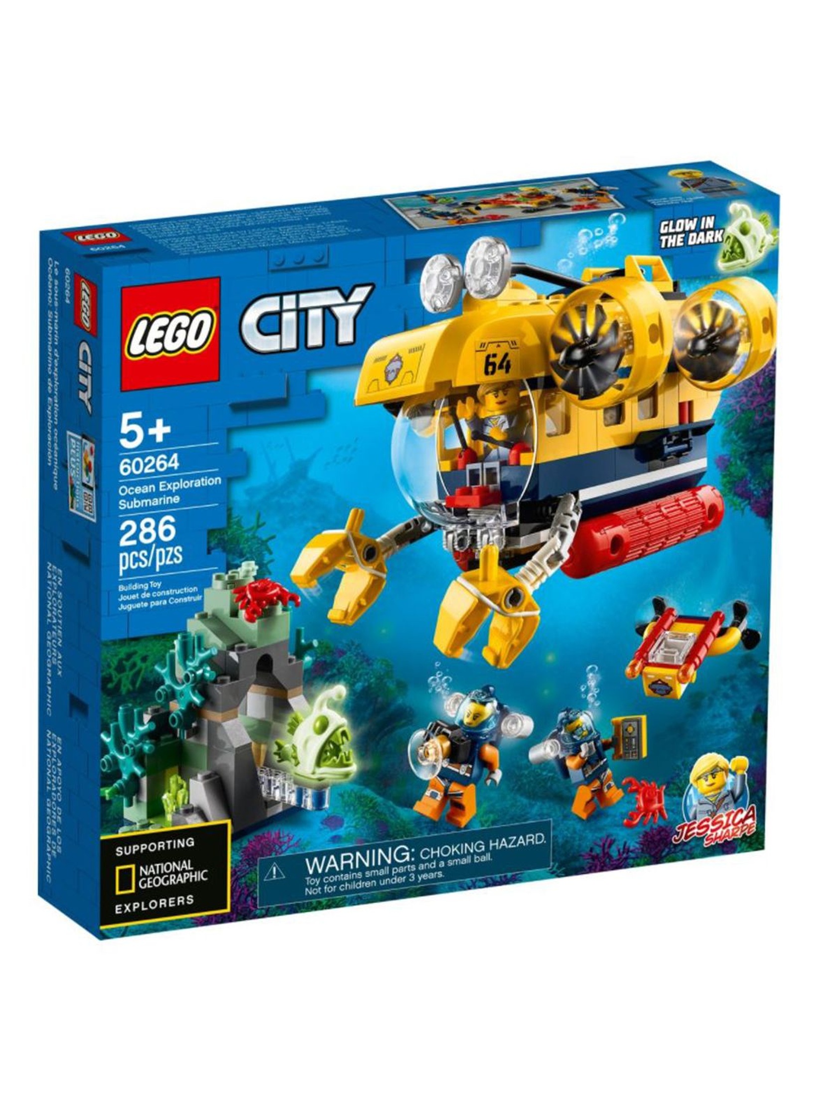Lego City - Łódź podwodna badaczy oceanu - 286 elementów wiek 5+