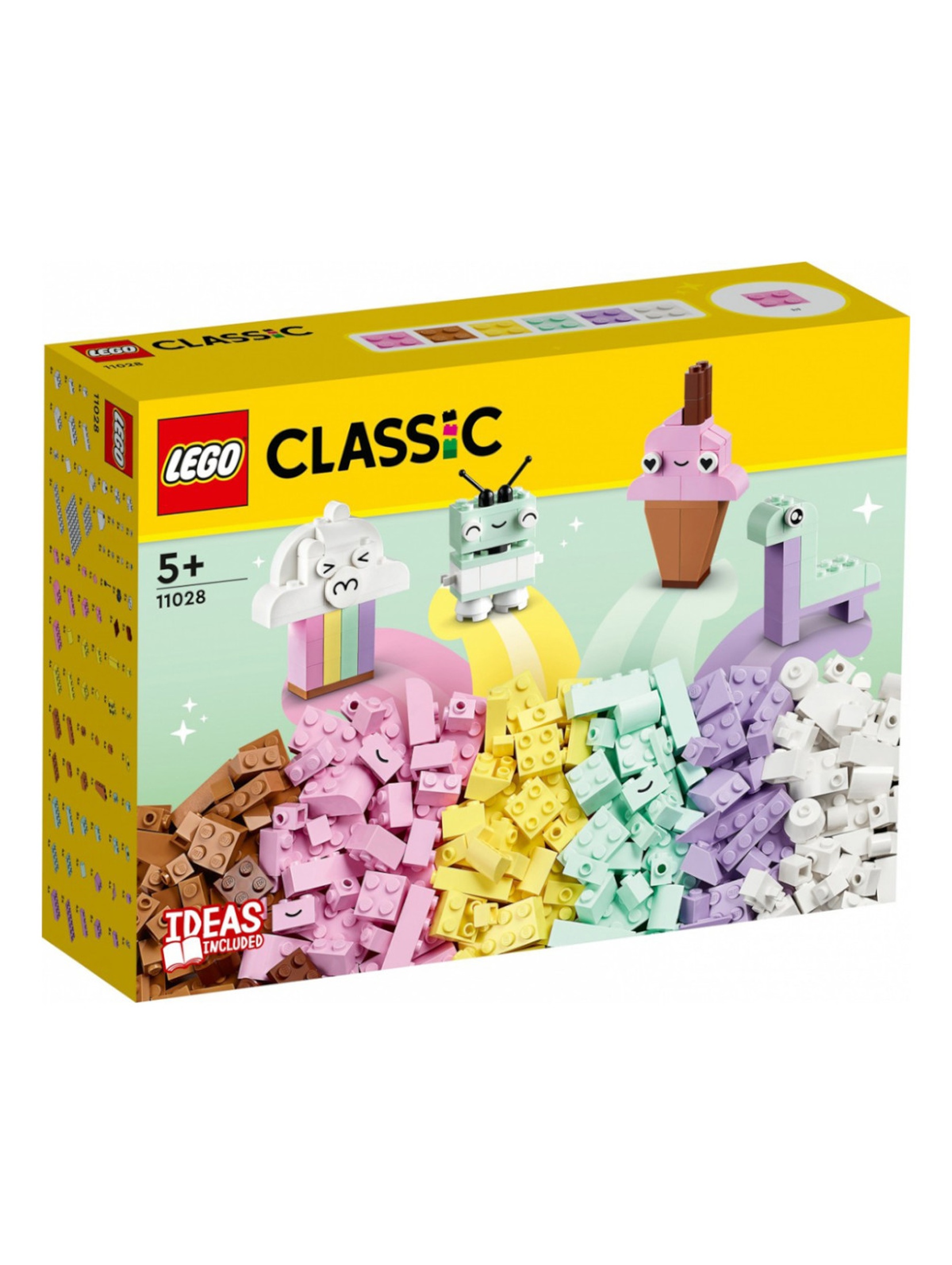 Klocki LEGO Classic 11028 Kreatywna zabawa pastelowymi - 333 elementy, wiek 5 +