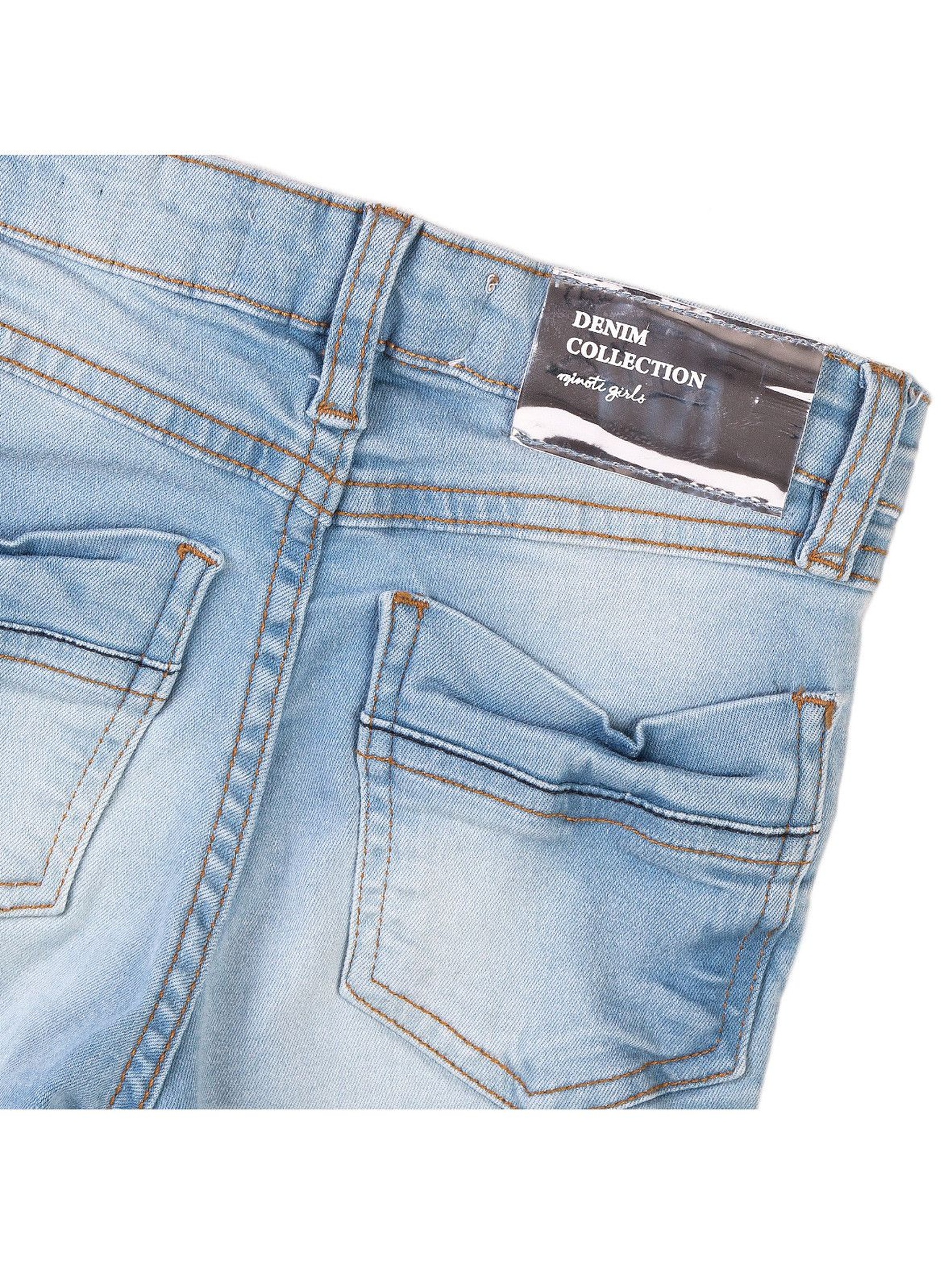 Denimowe spodnie jeansowe dla dziewczynki - niebieskie