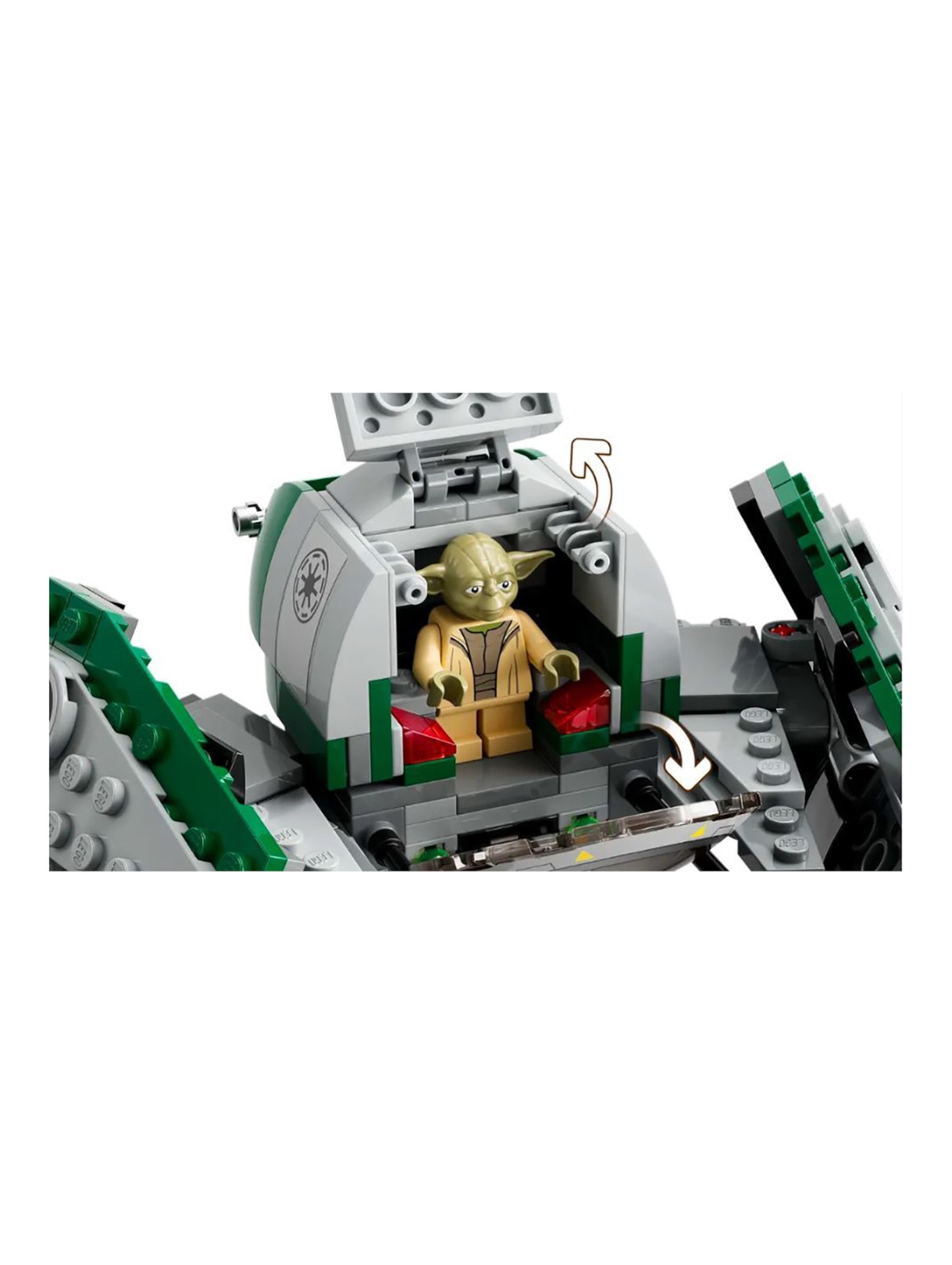 Klocki LEGO Star Wars 75360 Jedi Starfighter Yody - 253 elementy, wiek 8 +