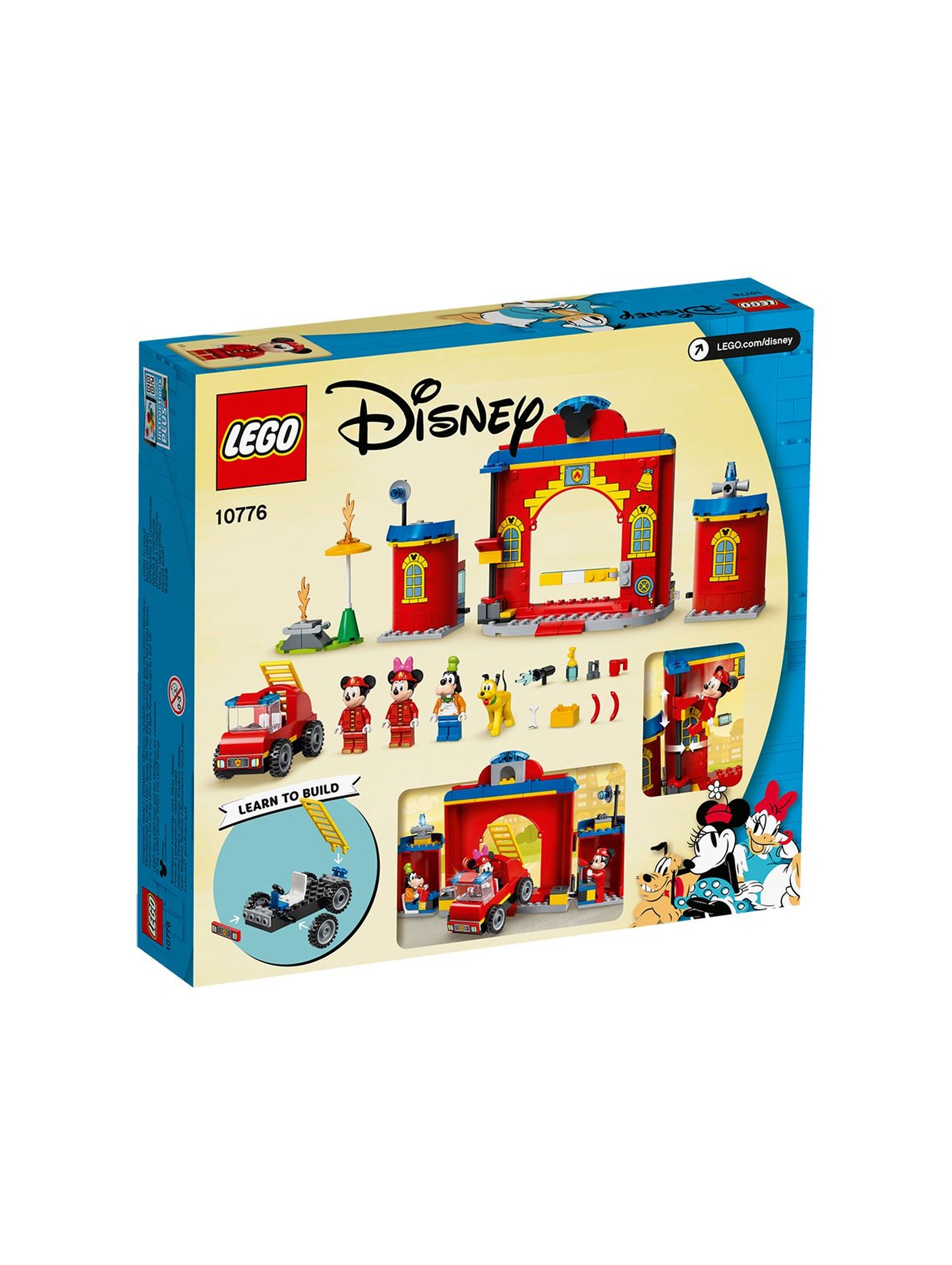 LEGO Mickey and Friends - Remiza i wóz strażacki Myszki Miki i przyjaciół - 144 elementów, wiek 4+