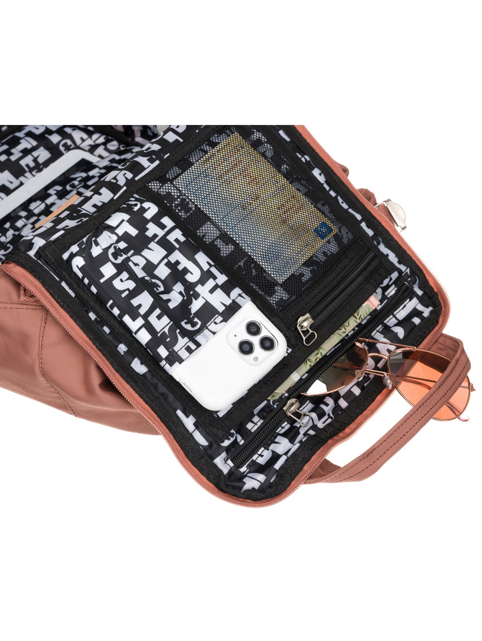 Sportowy plecak z przegrodą na laptopa — LuluCastagnette NANO beż