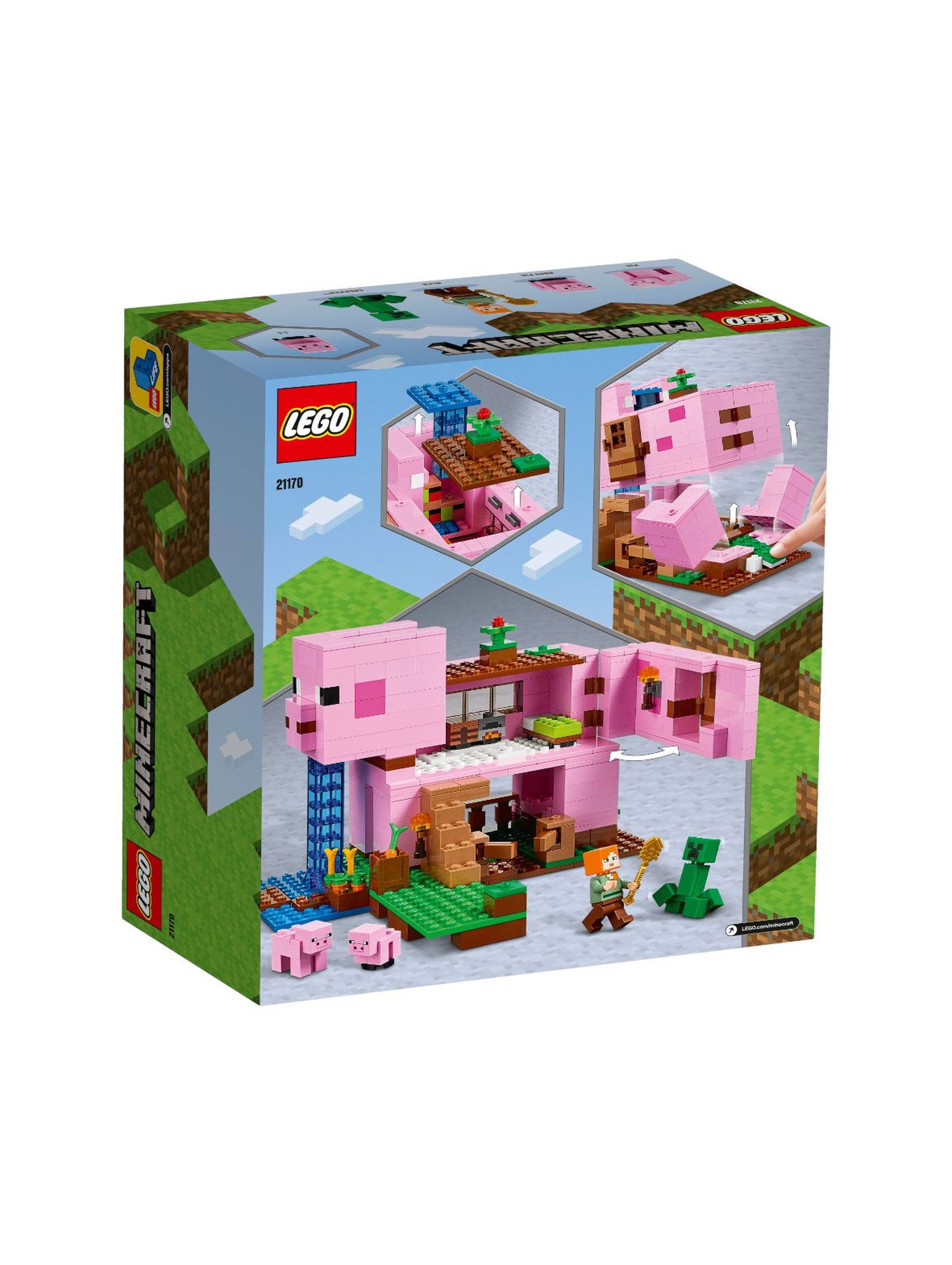 LEGO Minecraft - Dom w kształcie świni - 490 el