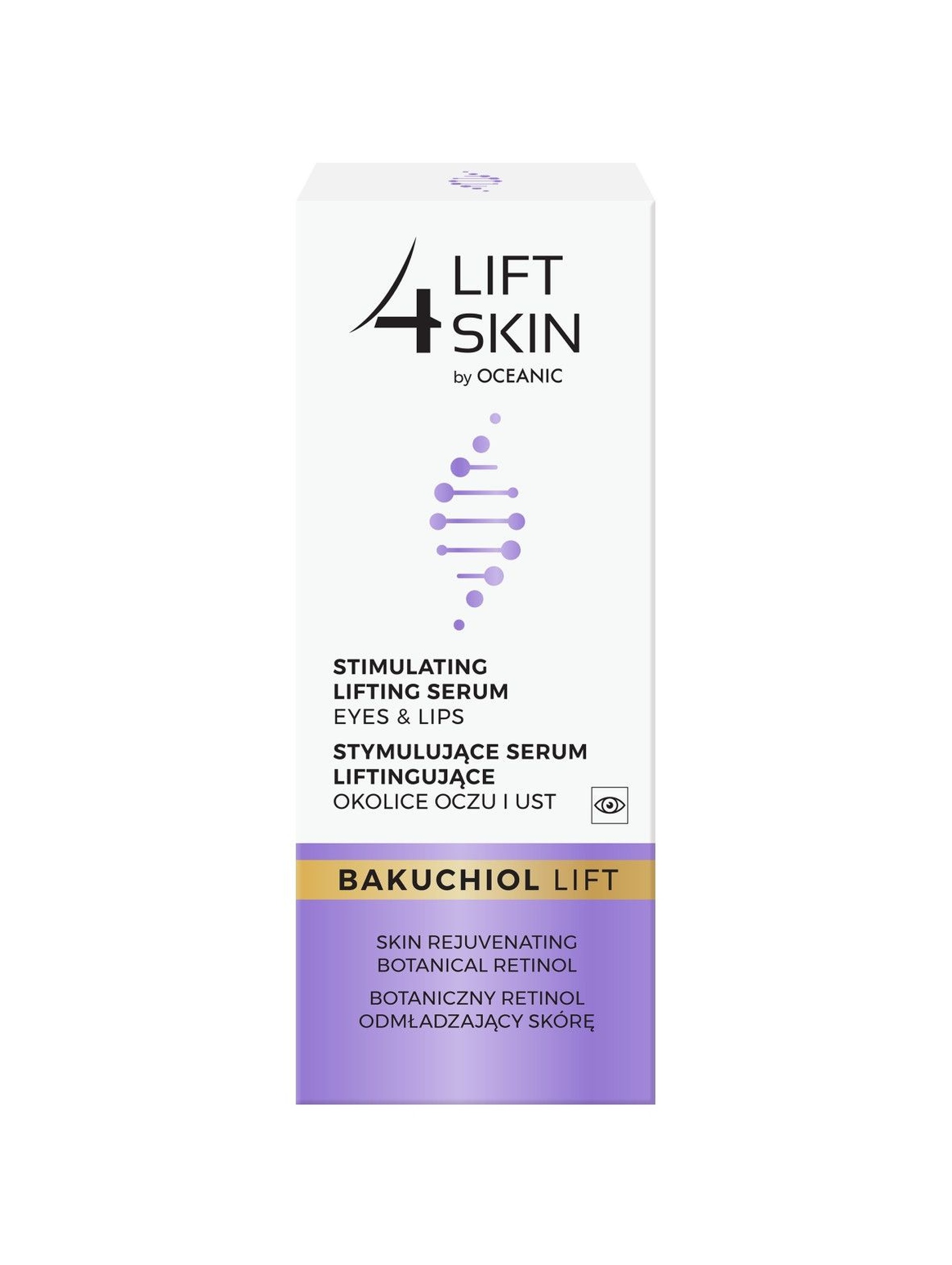 Lift4Skin Bakuchiol Lift stymulujące serum liftingujące na okolice oczu i ust 15 ml