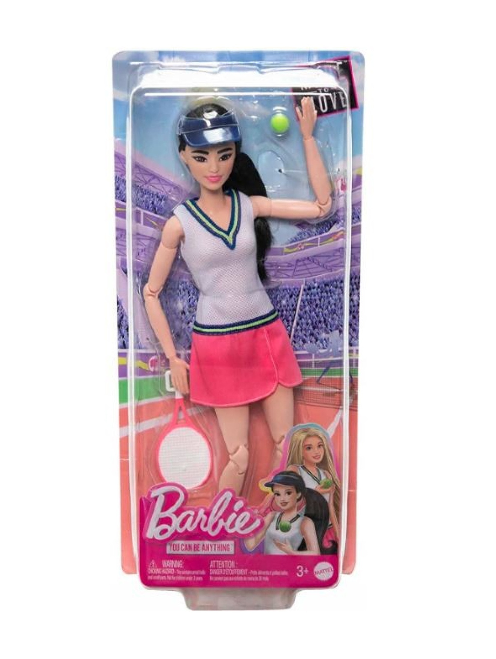Lalka Barbie Kariera Made to Move- Tenisistka