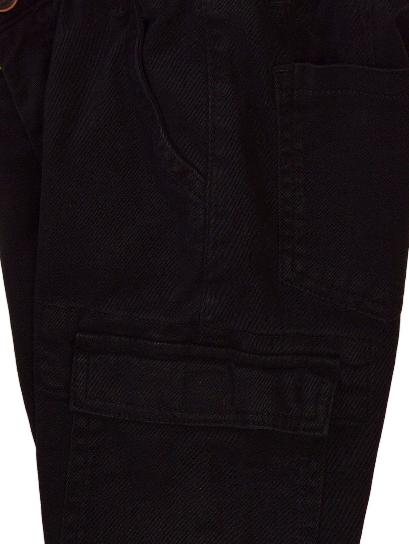 Spodnie chłopięce typu bojówki czarne
