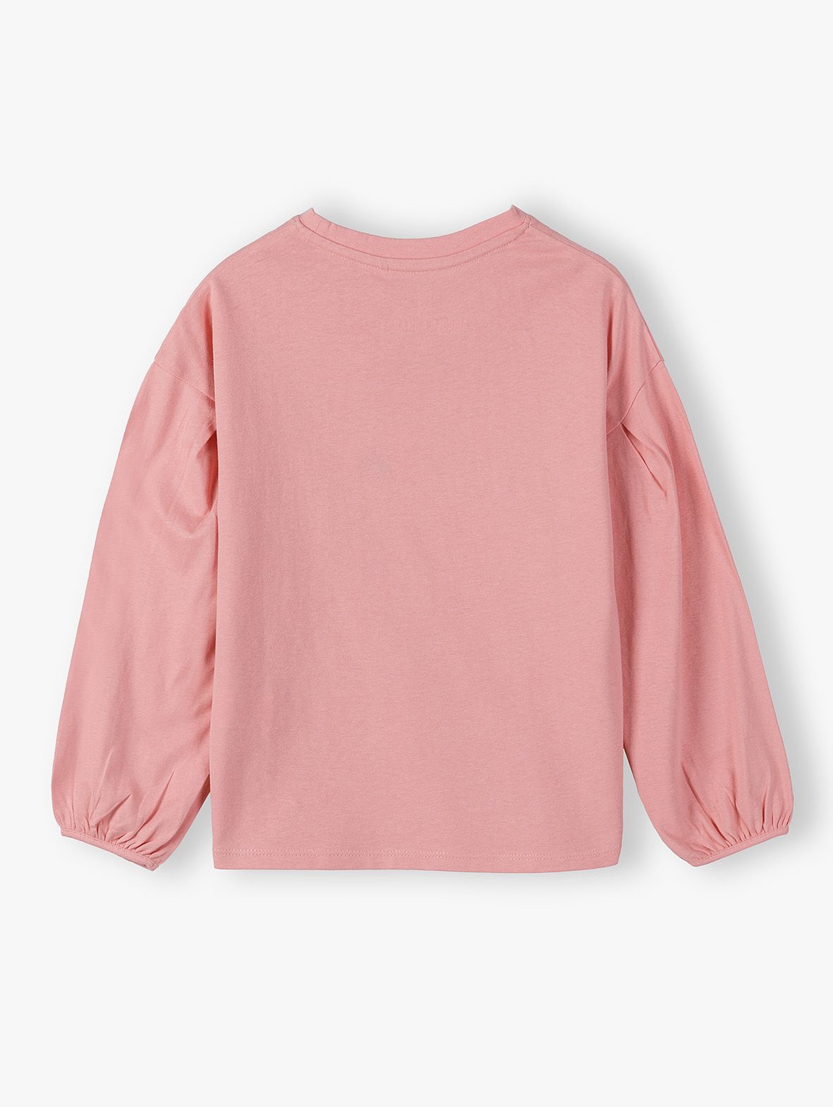 Bawełniana bluzka dziewczęca - różowa