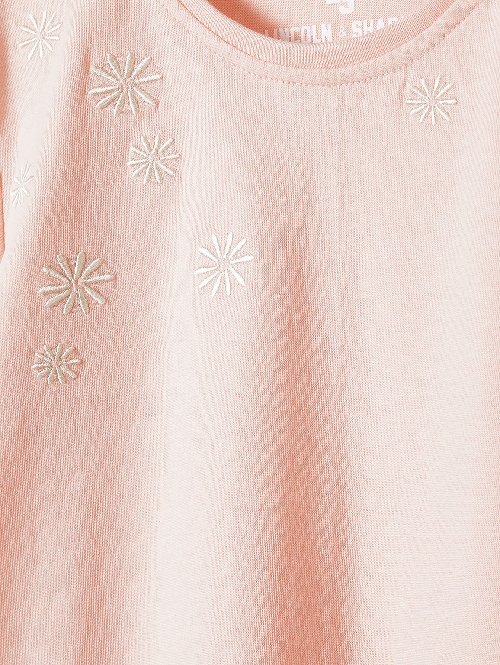 Różowy t-shirt bawełniany dla dziewczynki