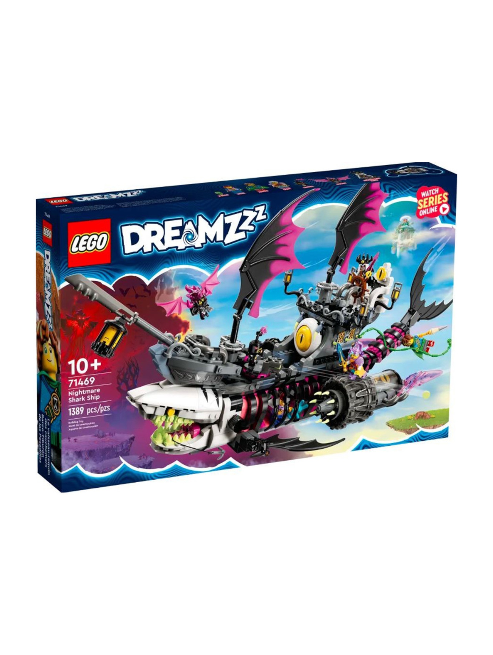 Klocki LEGO DREAMZzz 71469 Statek koszmarnego rekina - 1389 elementów, wiek 10 +