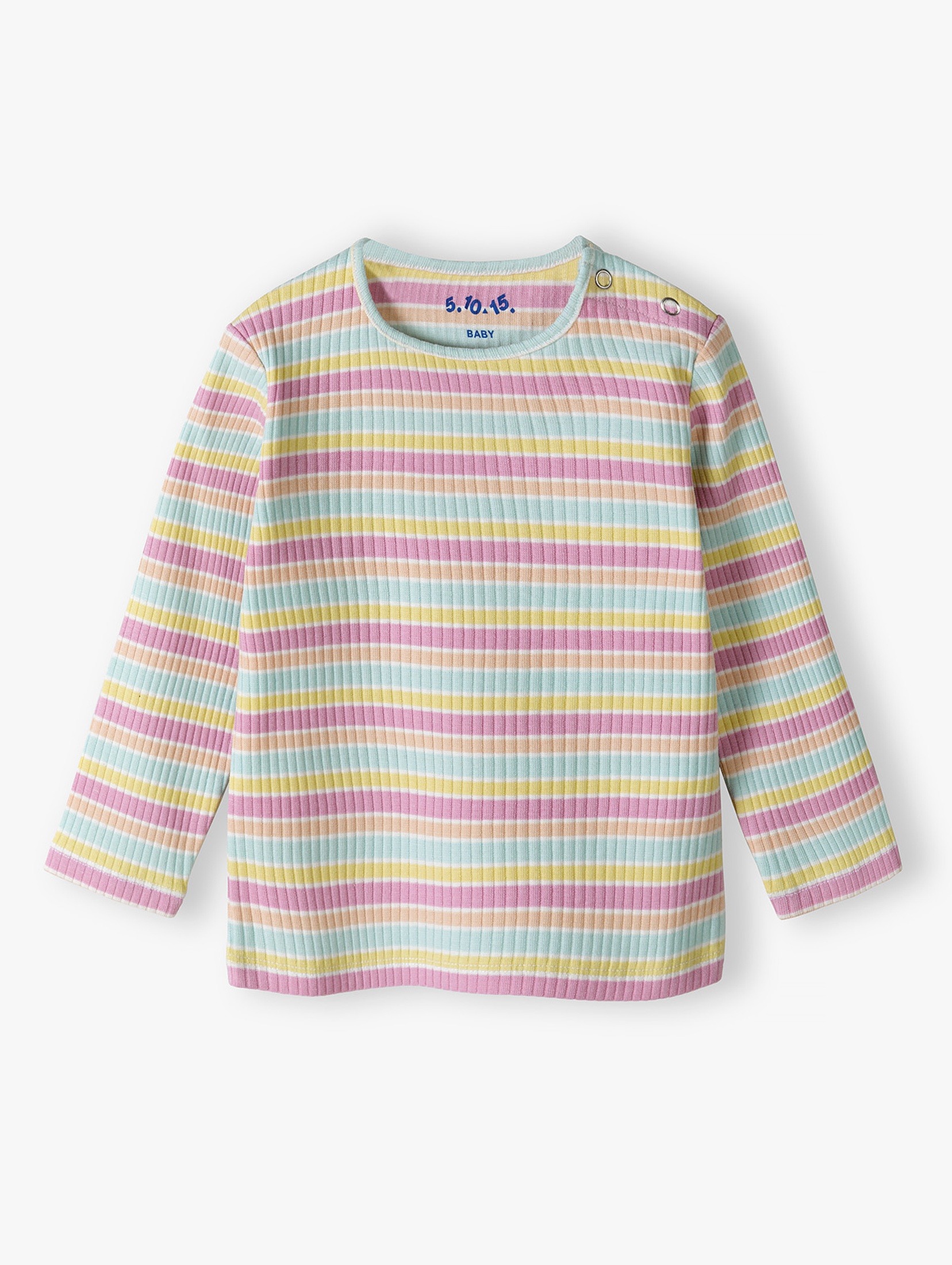 Kolorowa bluzka niemowlęca z długim rękawem - 5.10.15.