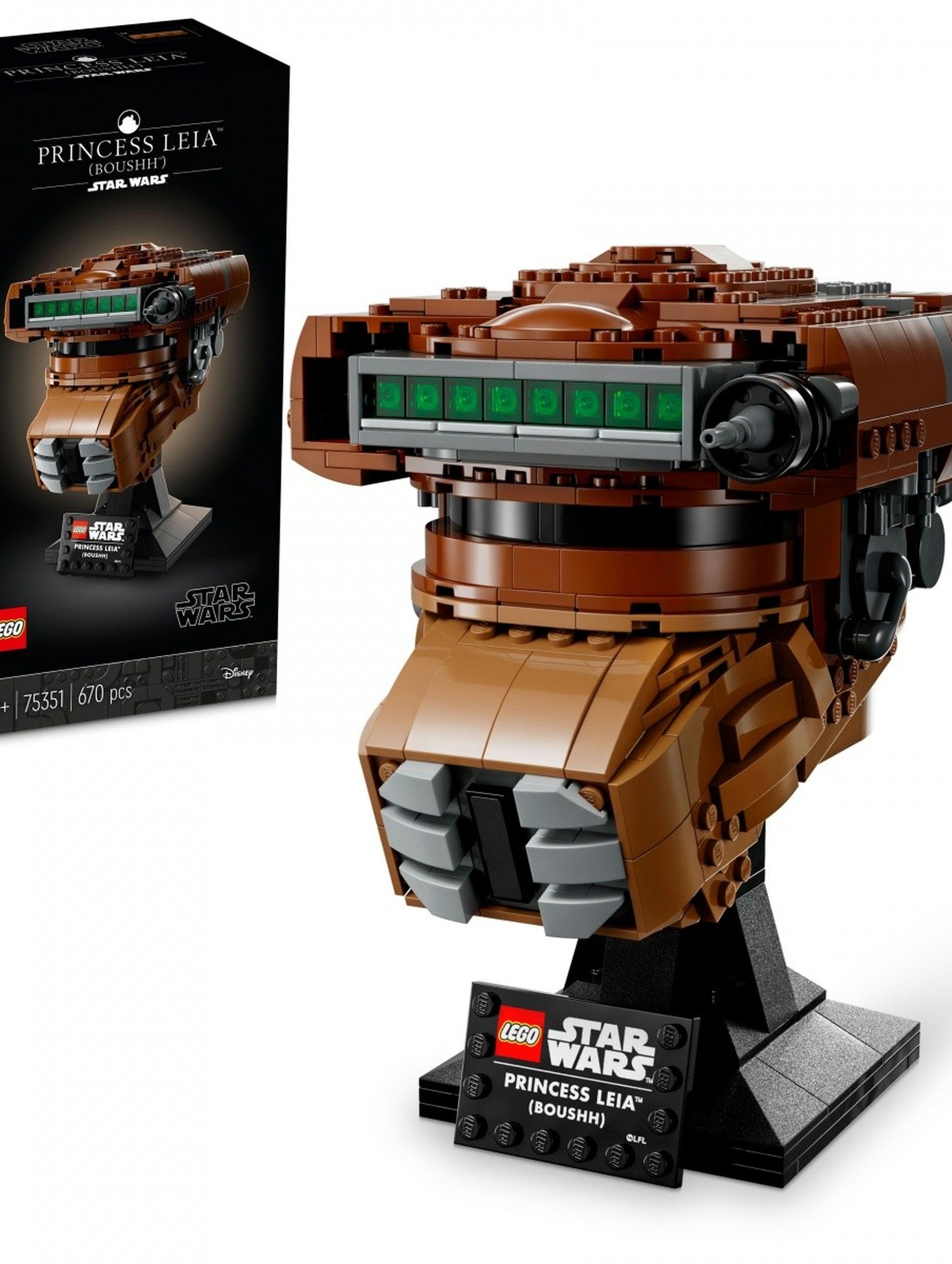 Klocki LEGO Star Wars 75351 Hełm księżniczki Lei - 670 elementów, wiek 18 +