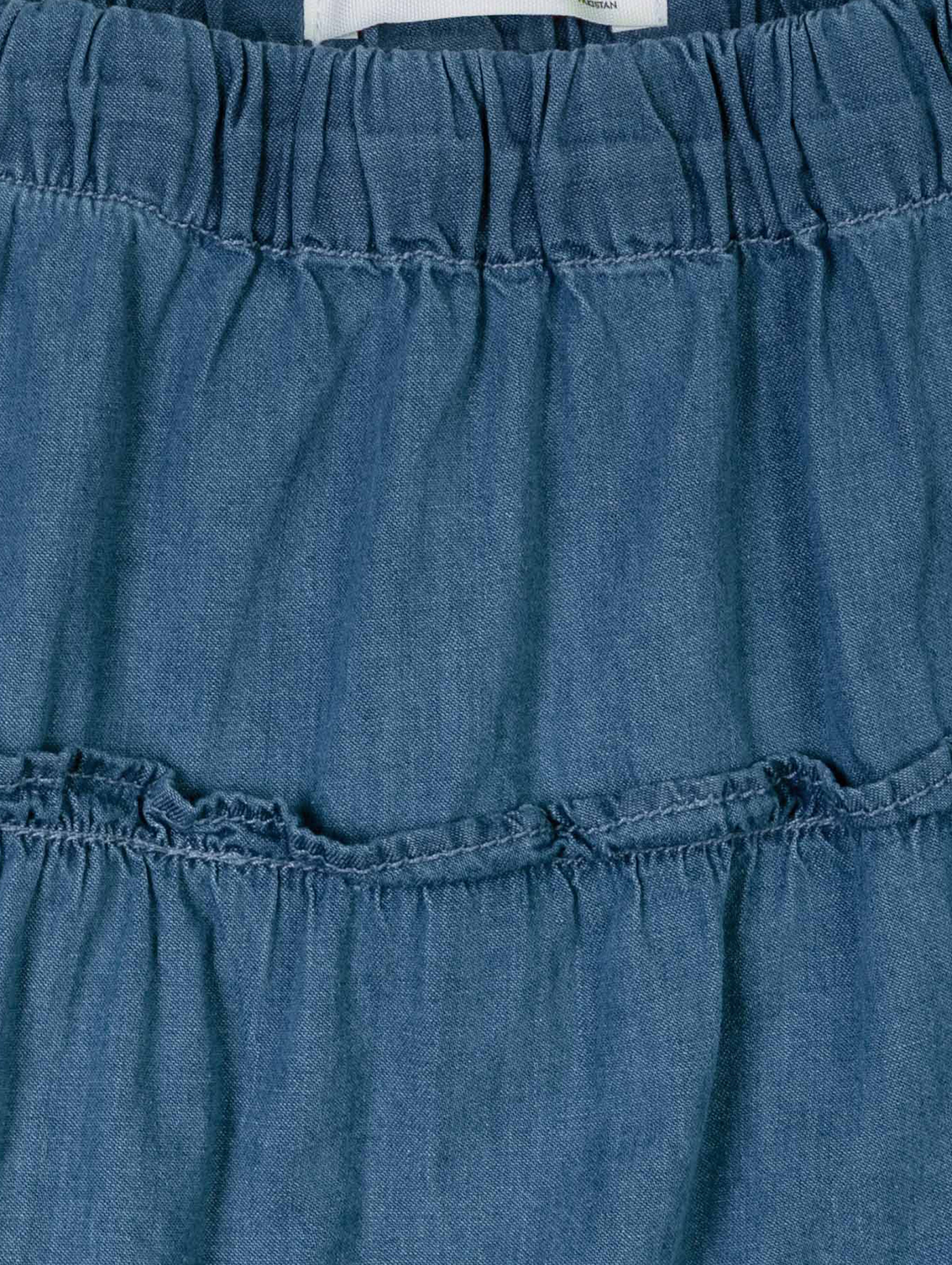 Bawełniana spódnica ozdobiona falbankami dla dziewczynki