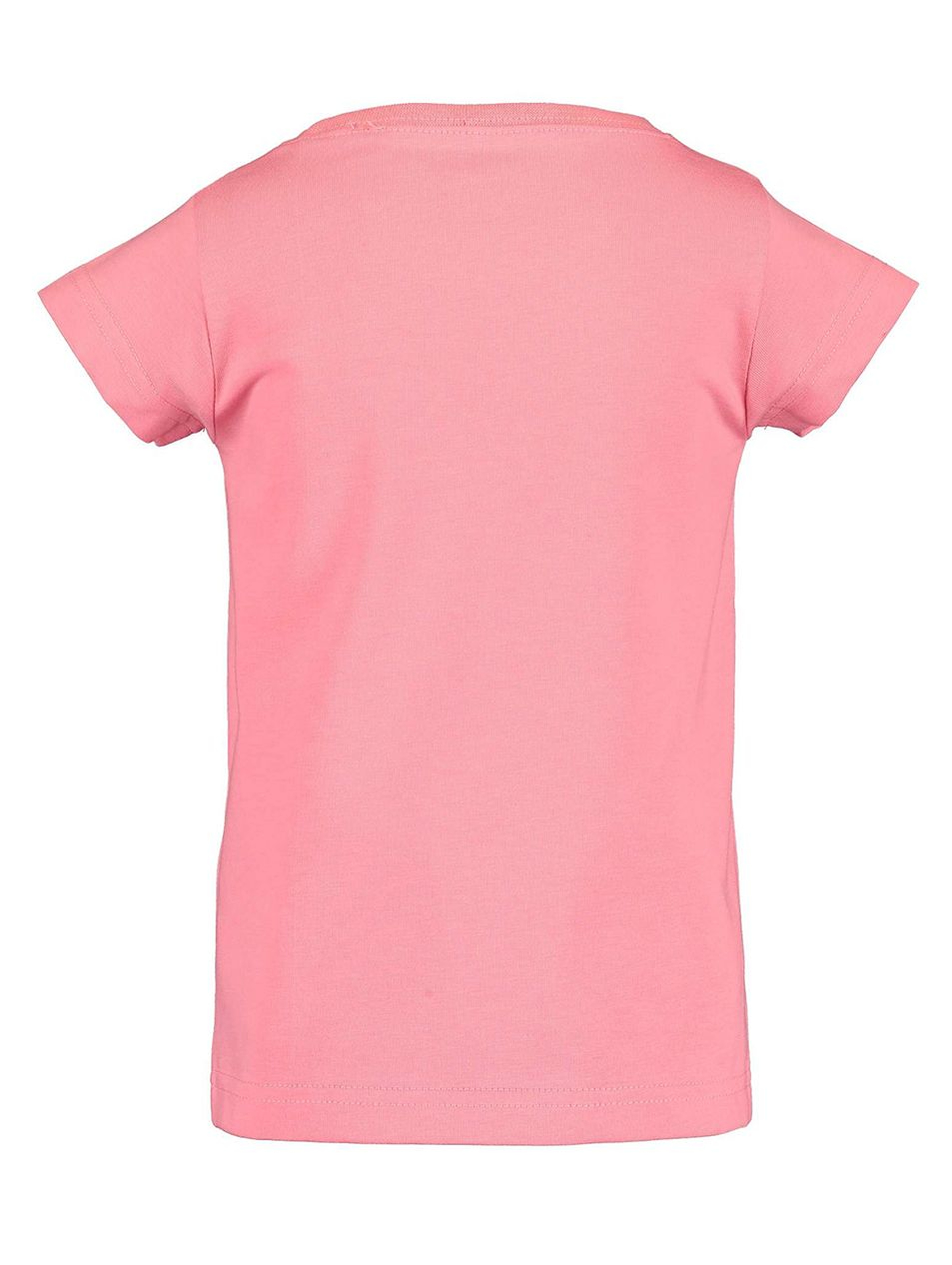 Koszulka dziewczęca różowa z kolorowym nadrukiem