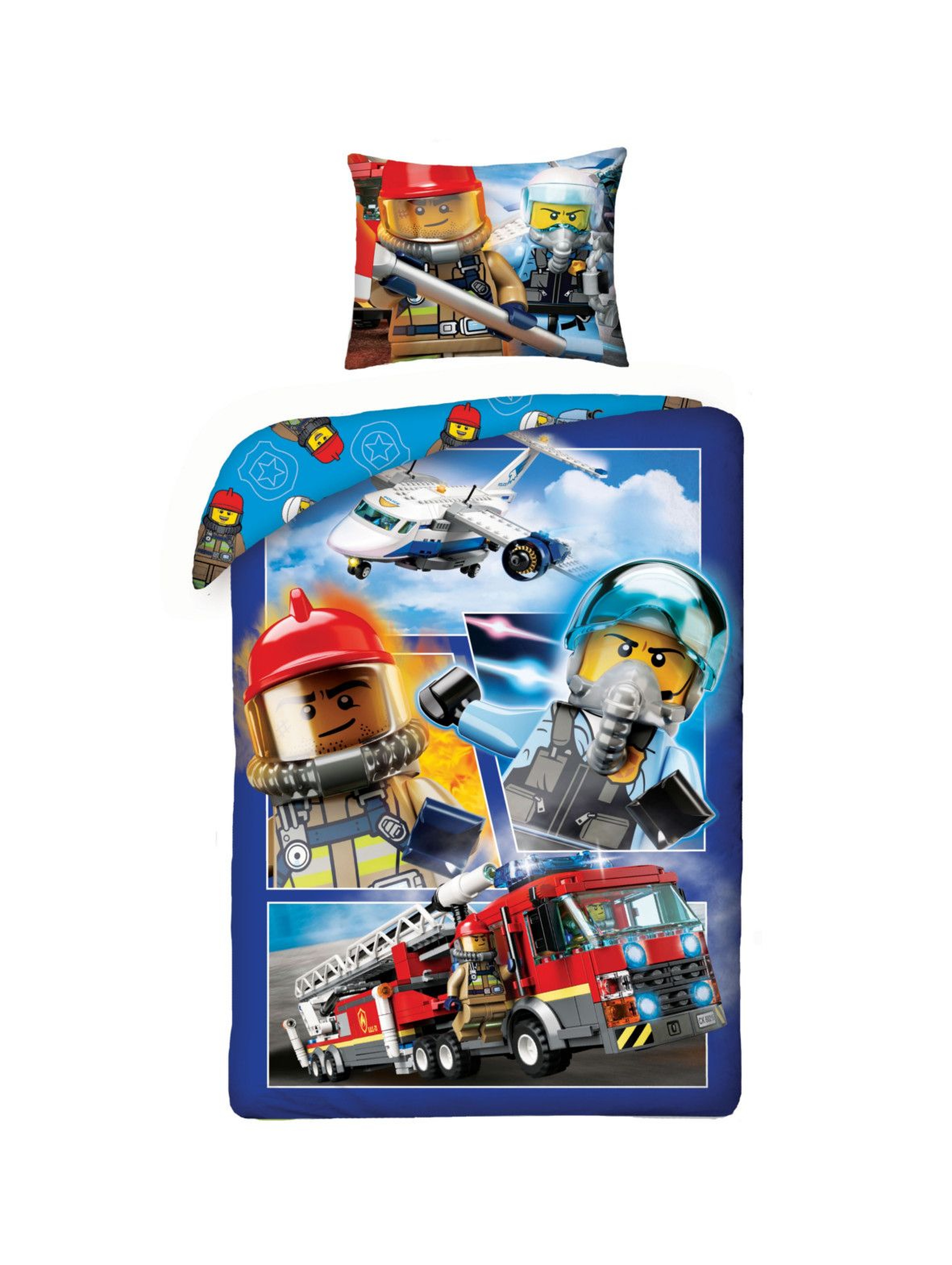 Pościel chłopięca Lego City 140x200cm+70x90cm