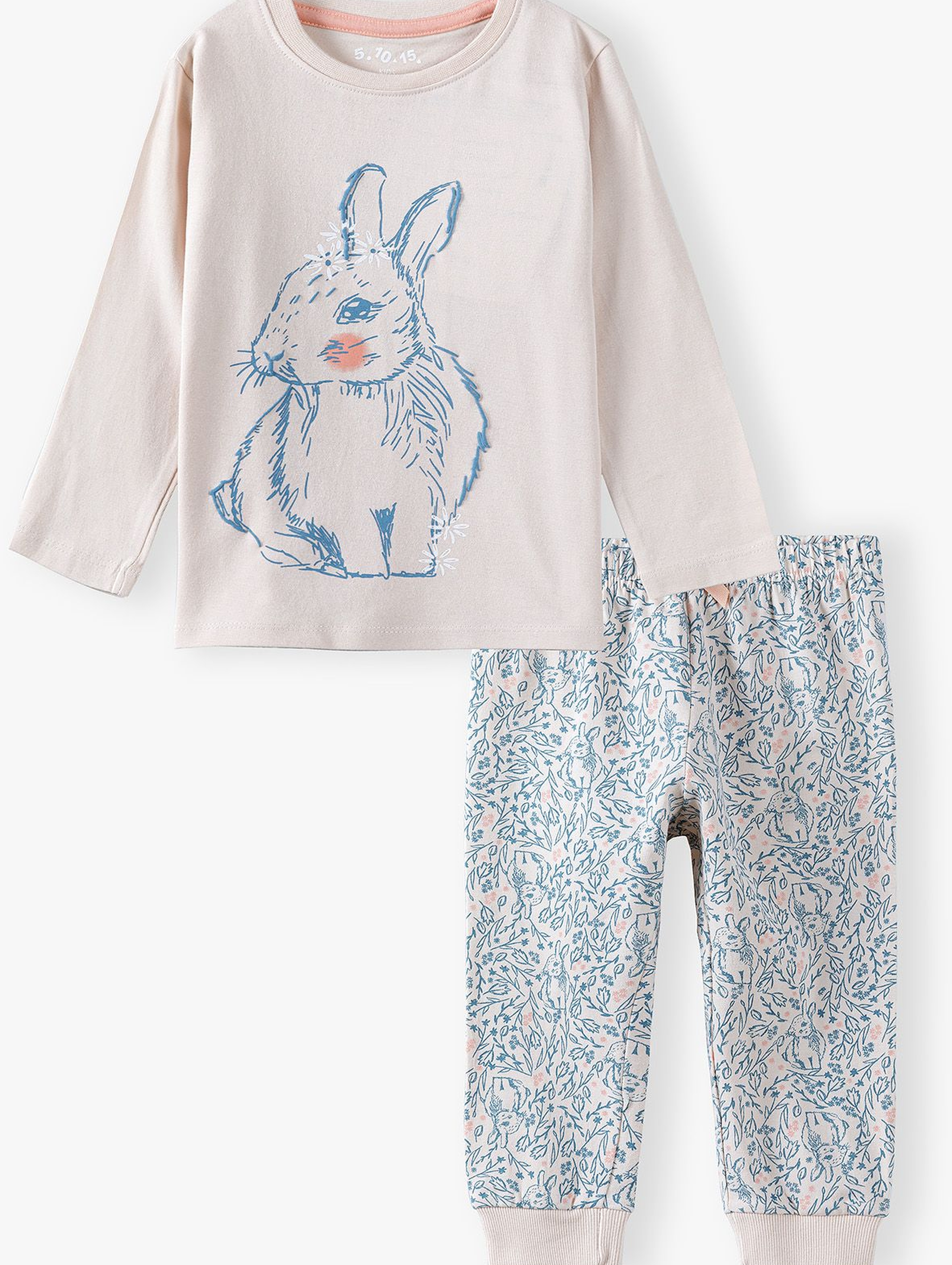 Bawełniana piżama z króliczkiem