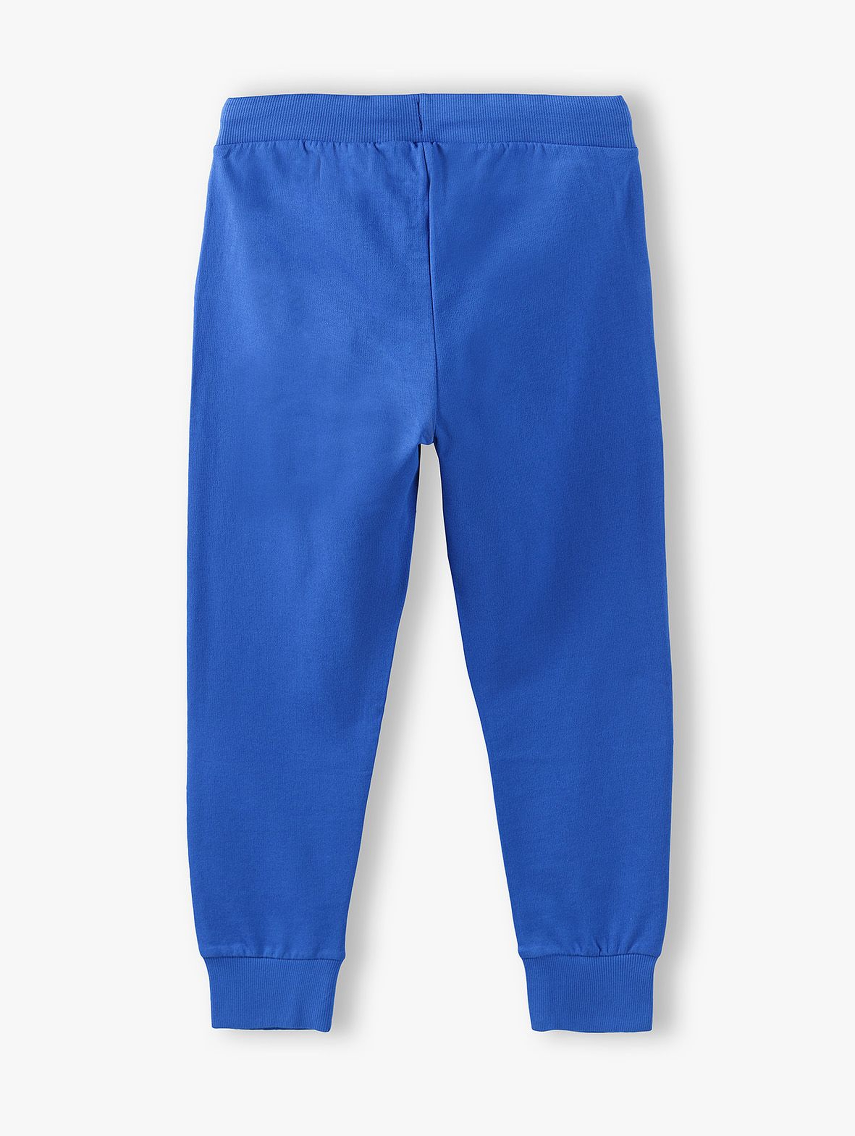 Spodnie dresowe chłopięce niebieskie z kieszeniami