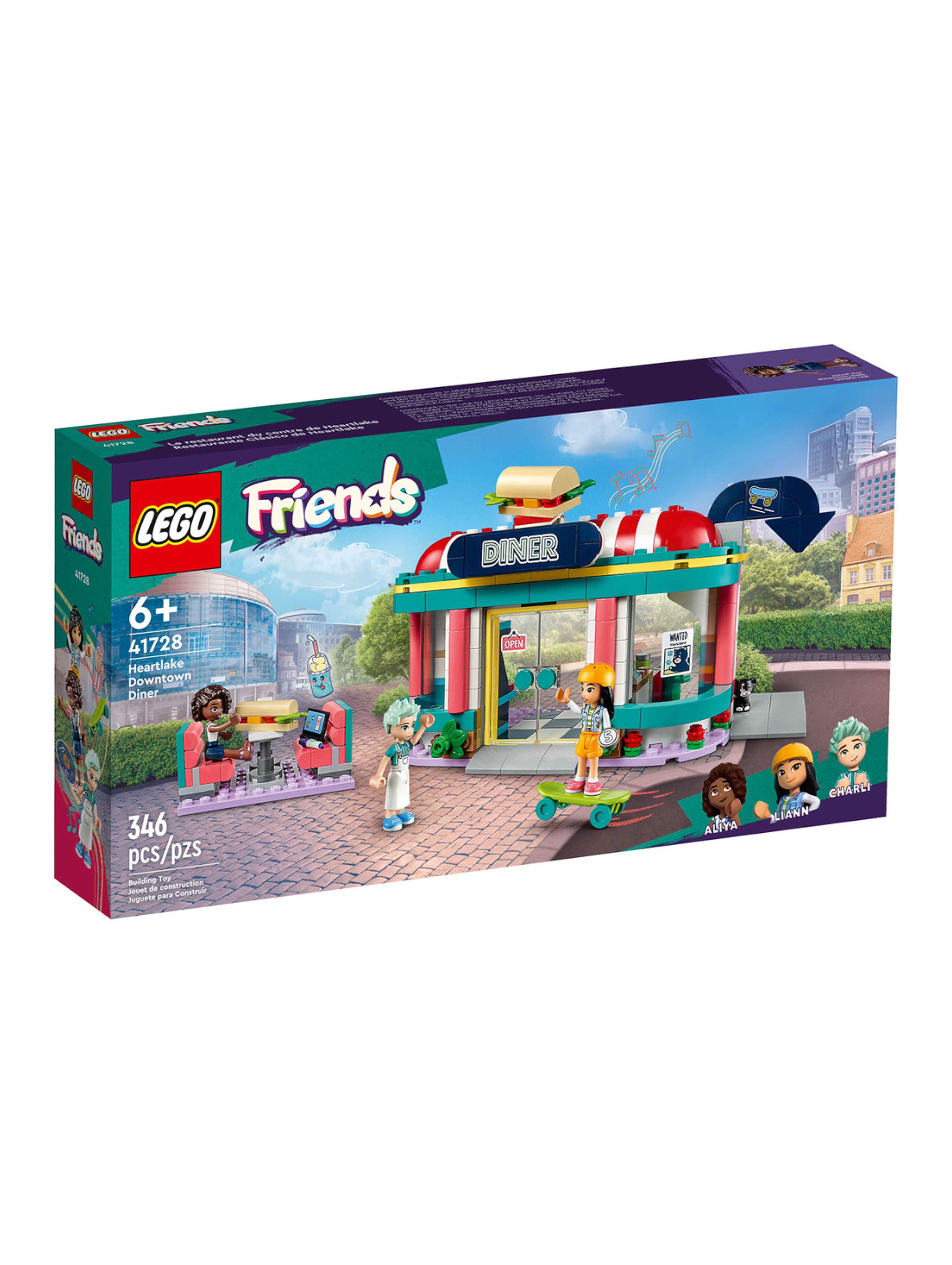 Klocki LEGO Friends 41728 Bar w śródmieściu Heartlake - 346 elementów, wiek 6 +