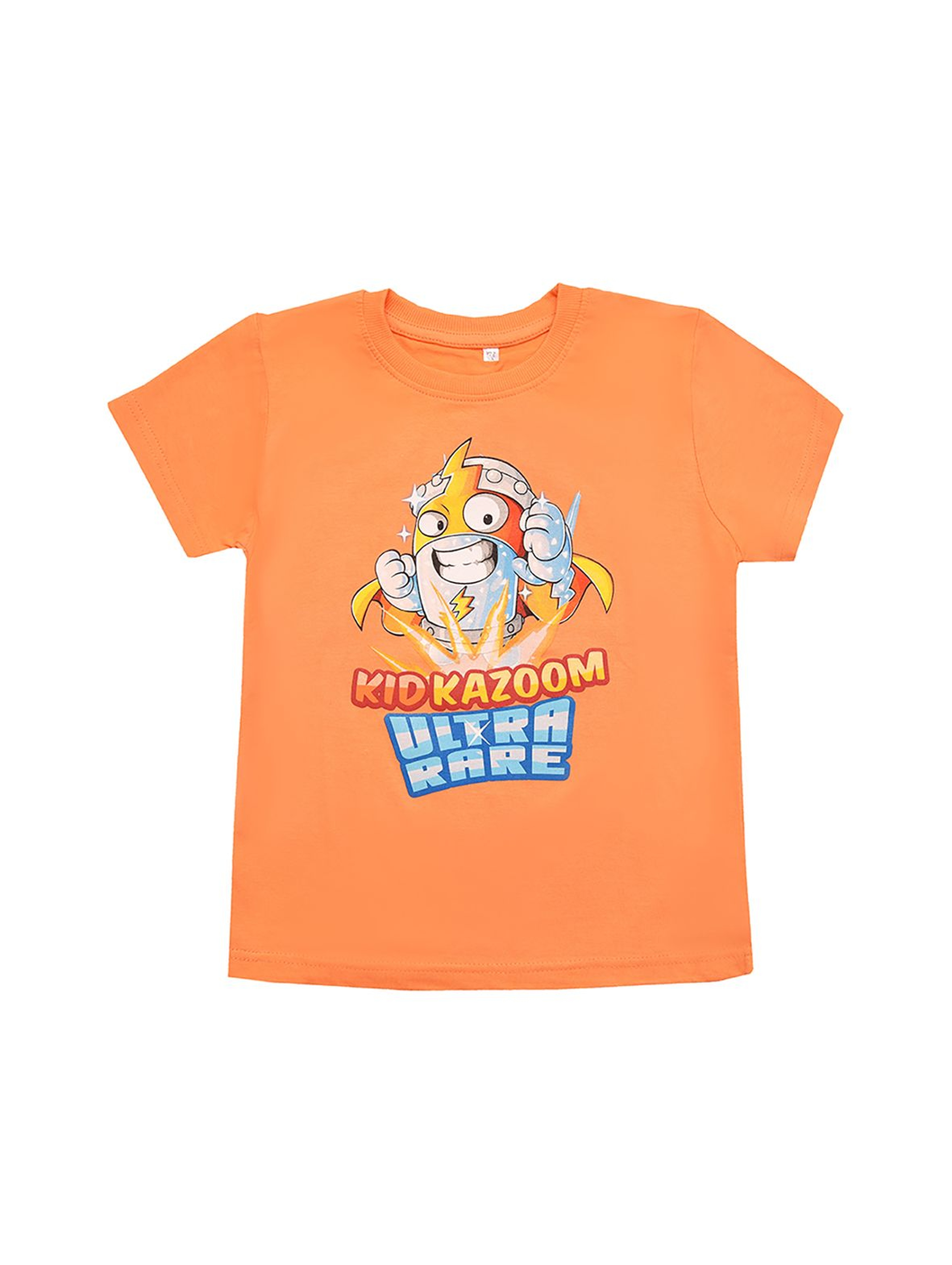 Bawełniany t-shirt chłopięcy Super Zings - pomarańczowy