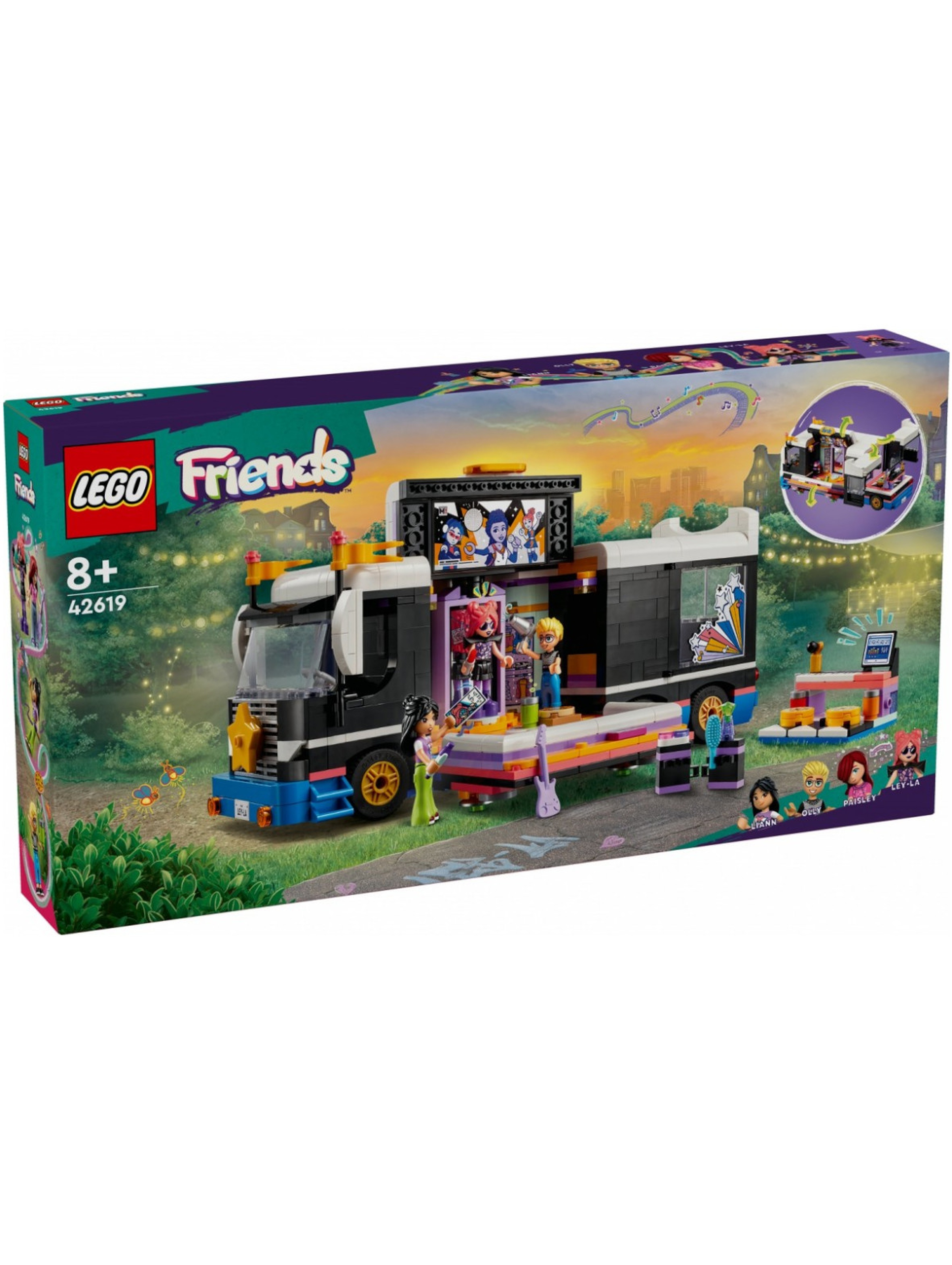 LEGO Klocki Friends 42619 Autobus koncertowy gwiazdy popu