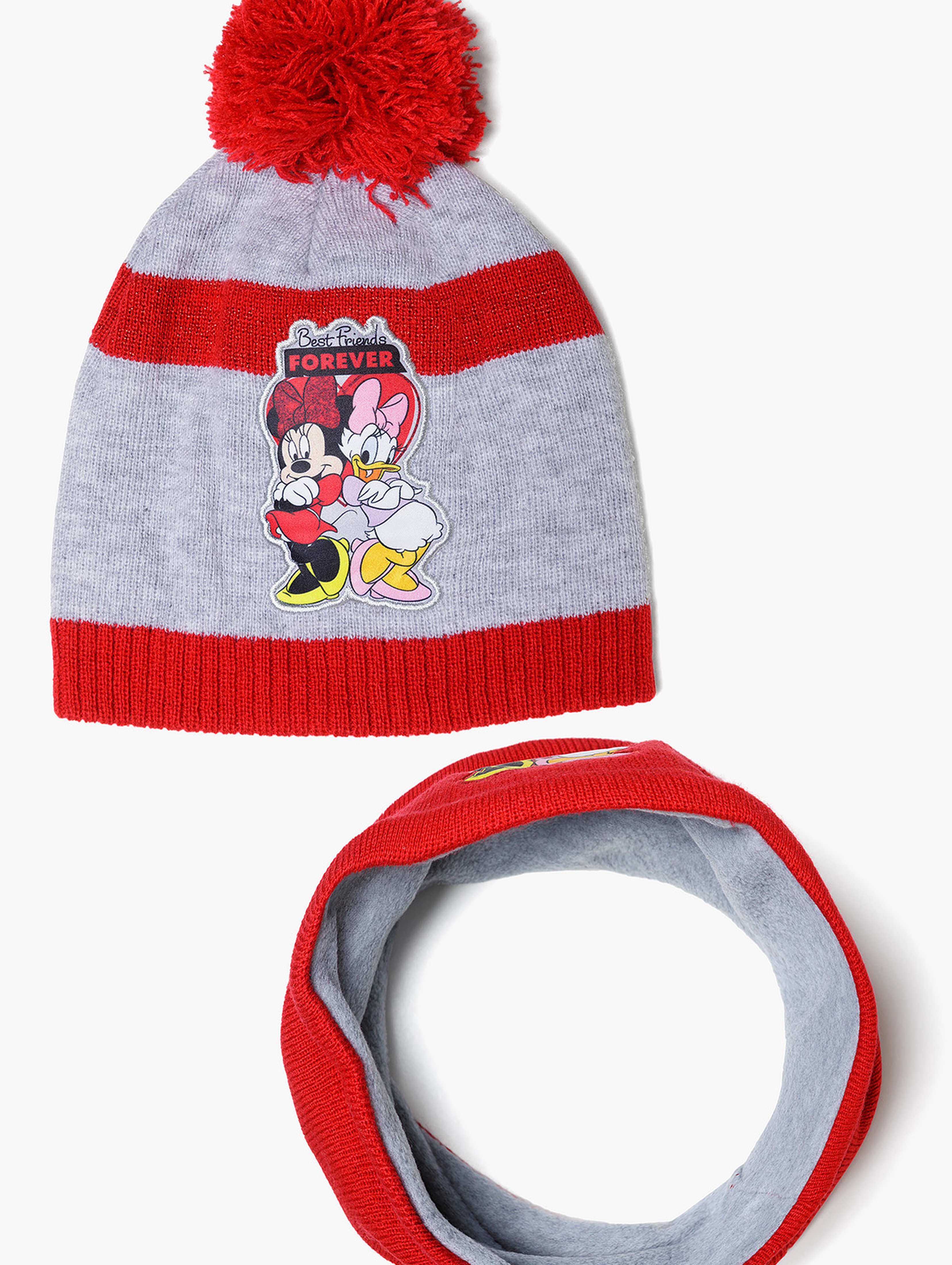 Zestaw dziecięcy Minnie Mouse  czapka + komin