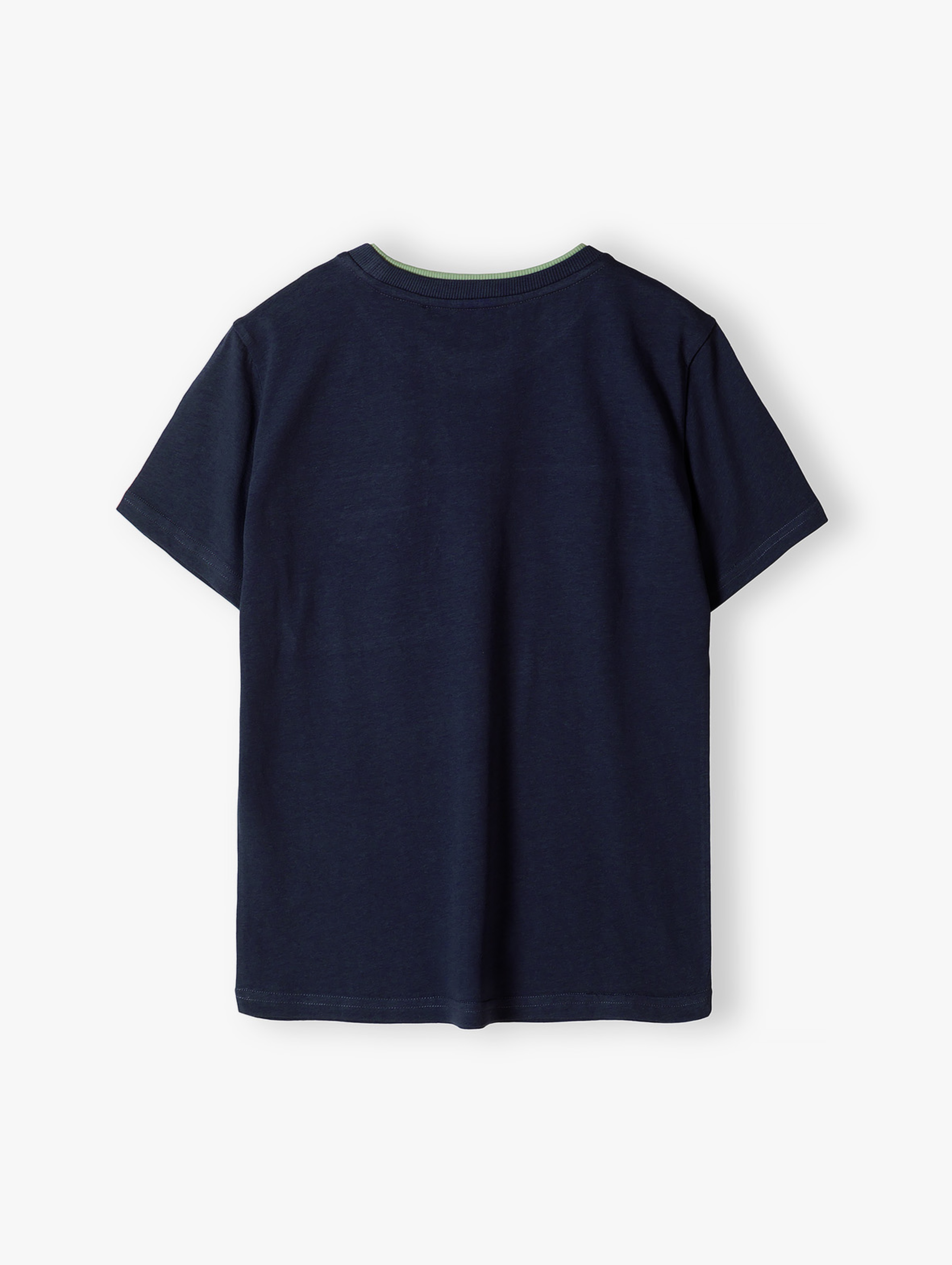 T-shirt dla chłopca - bawełniany z kieszonką - Lincoln&Sharks