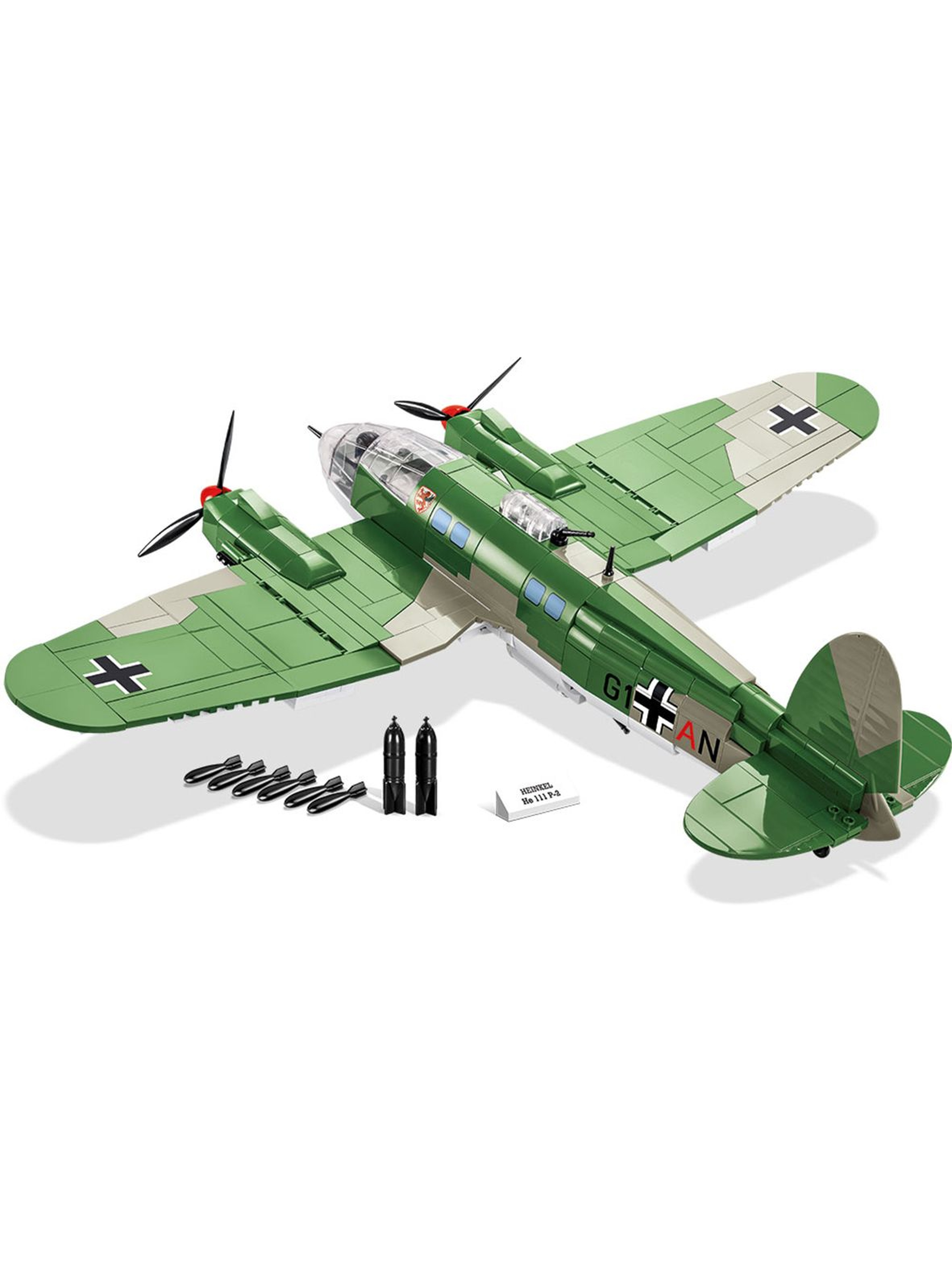 Klocki COBI Heinkel HE 111 P-2 Historical Collection - 675 el wiek 8+